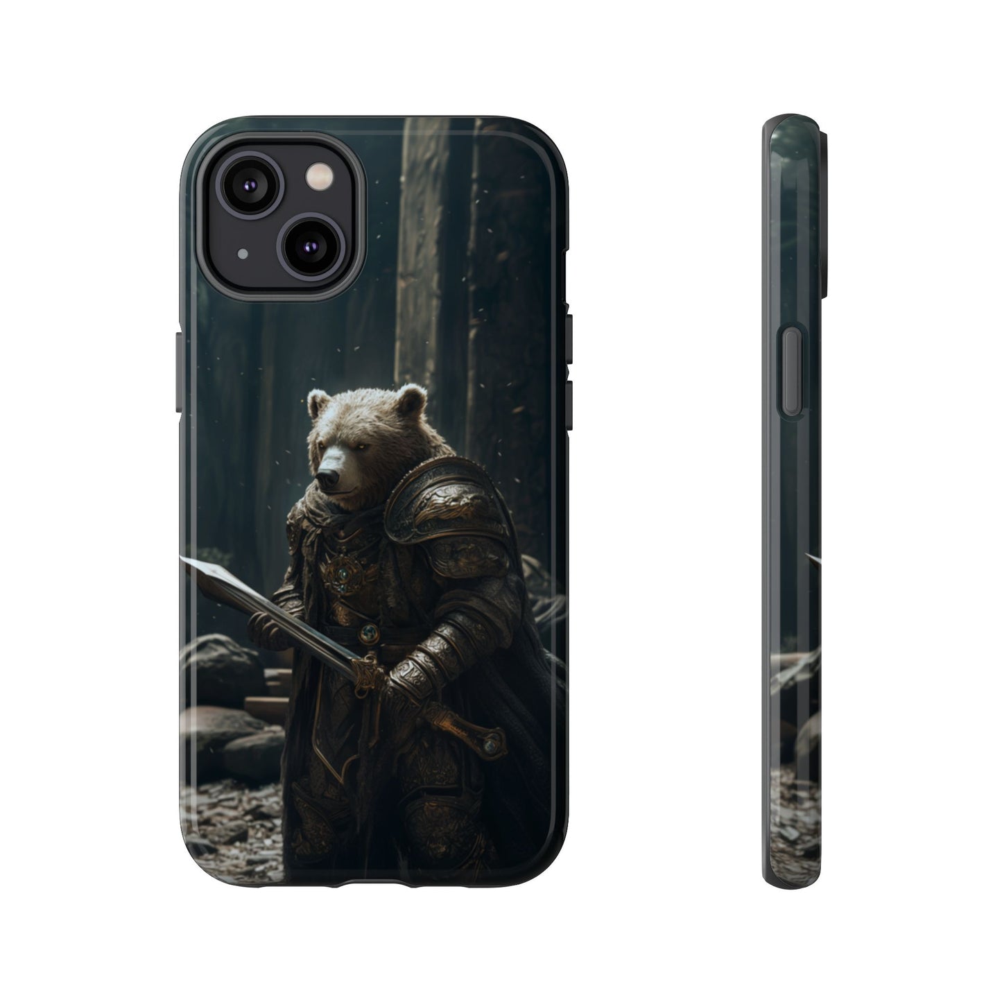 Medieval Bear Warrior Knight - Tough iPhone Case