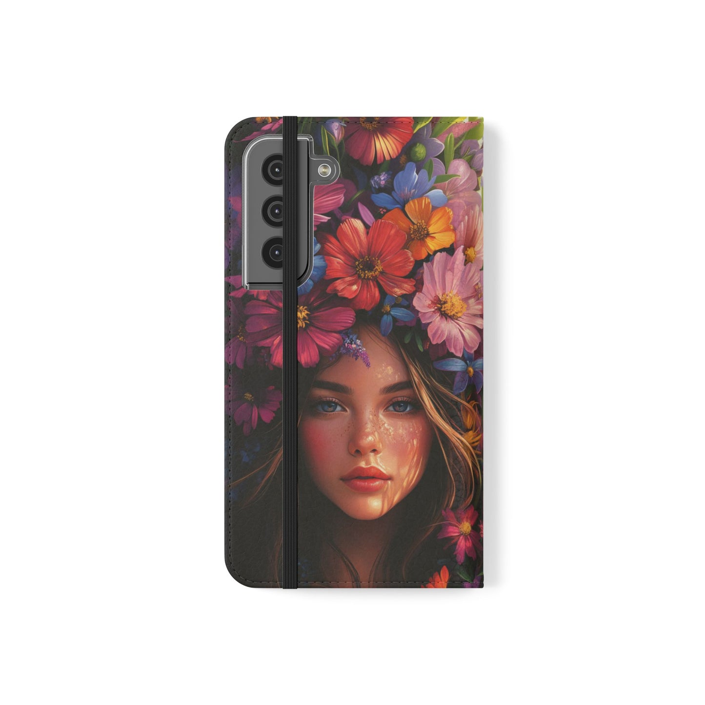 Floral Crown Muse - Wallet Flip Case