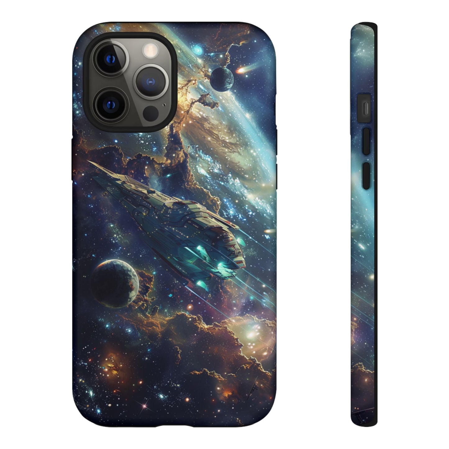 Galactic Voyage: Futuristic Spaceship - iPhone, Google Pixel, Samsung Galaxy