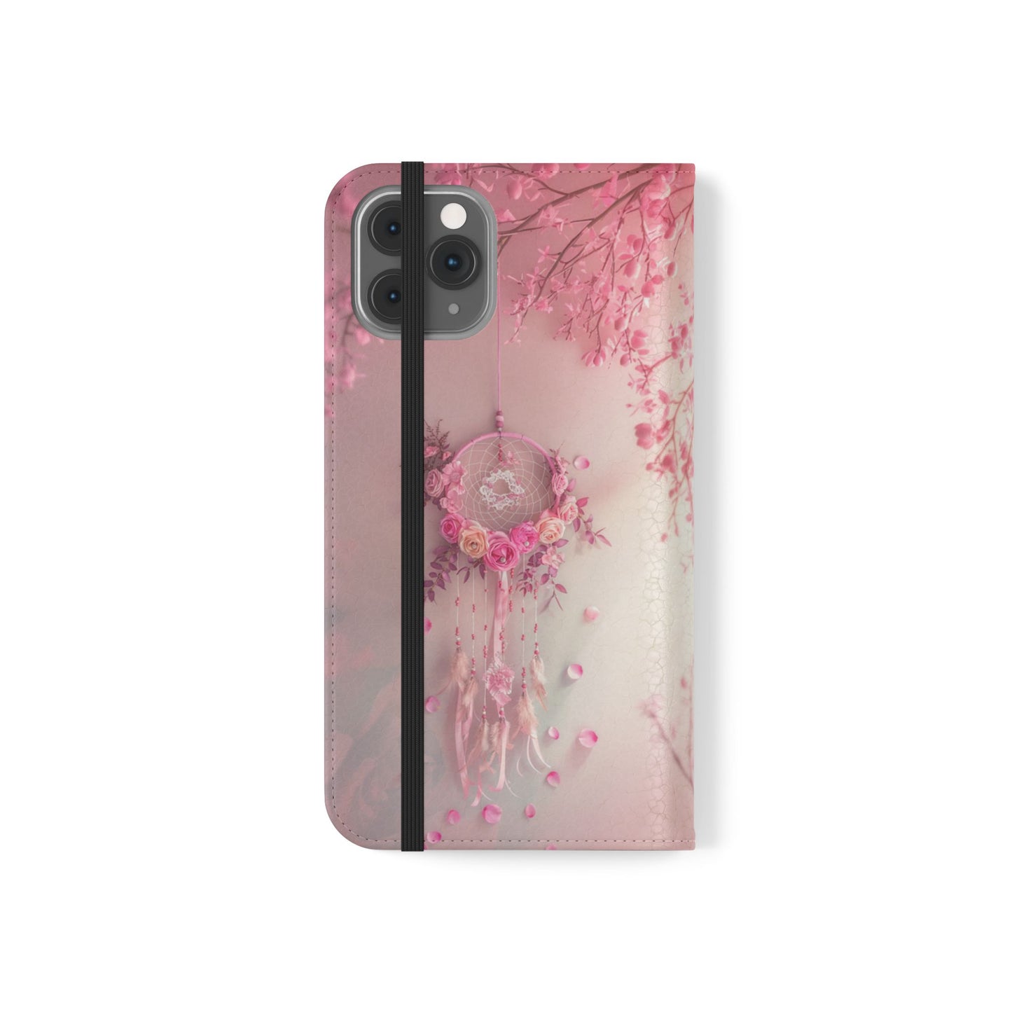 Pink Rose Dreamcatcher - Wallet Flip Case