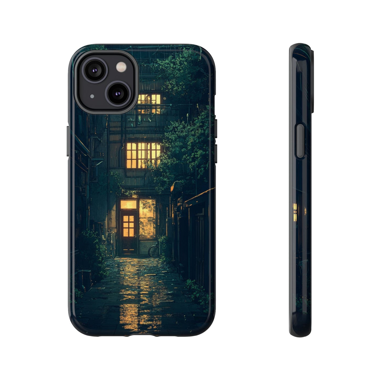 Rainy Alley - Tough iPhone Case