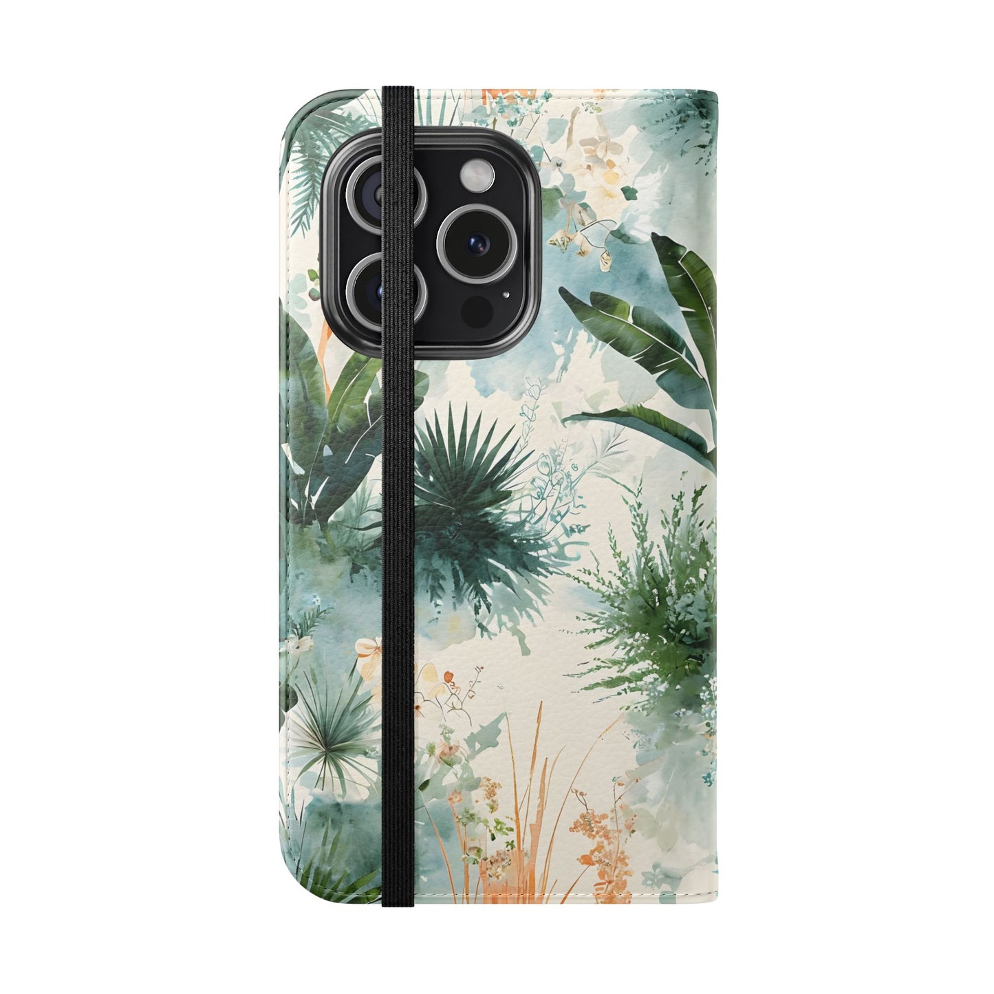 Tropical Botanical Watercolor - Wallet Flip Case