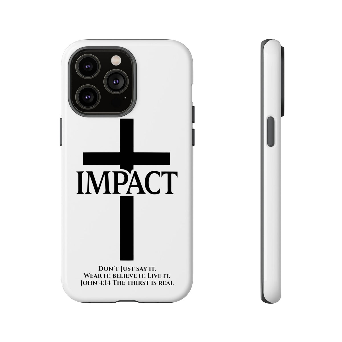 Impact White - Tough iPhone Case