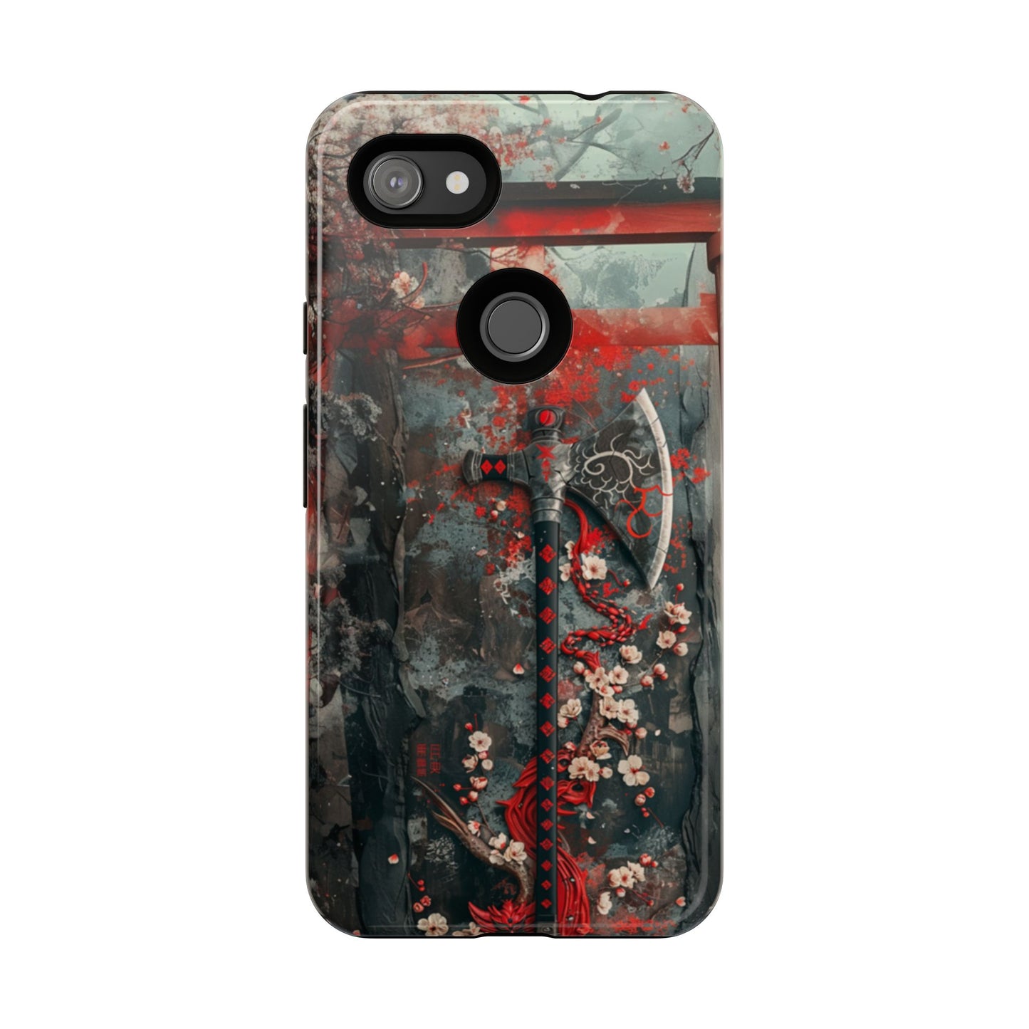 Sakura Warrior Axe - Tough Google Pixel Case