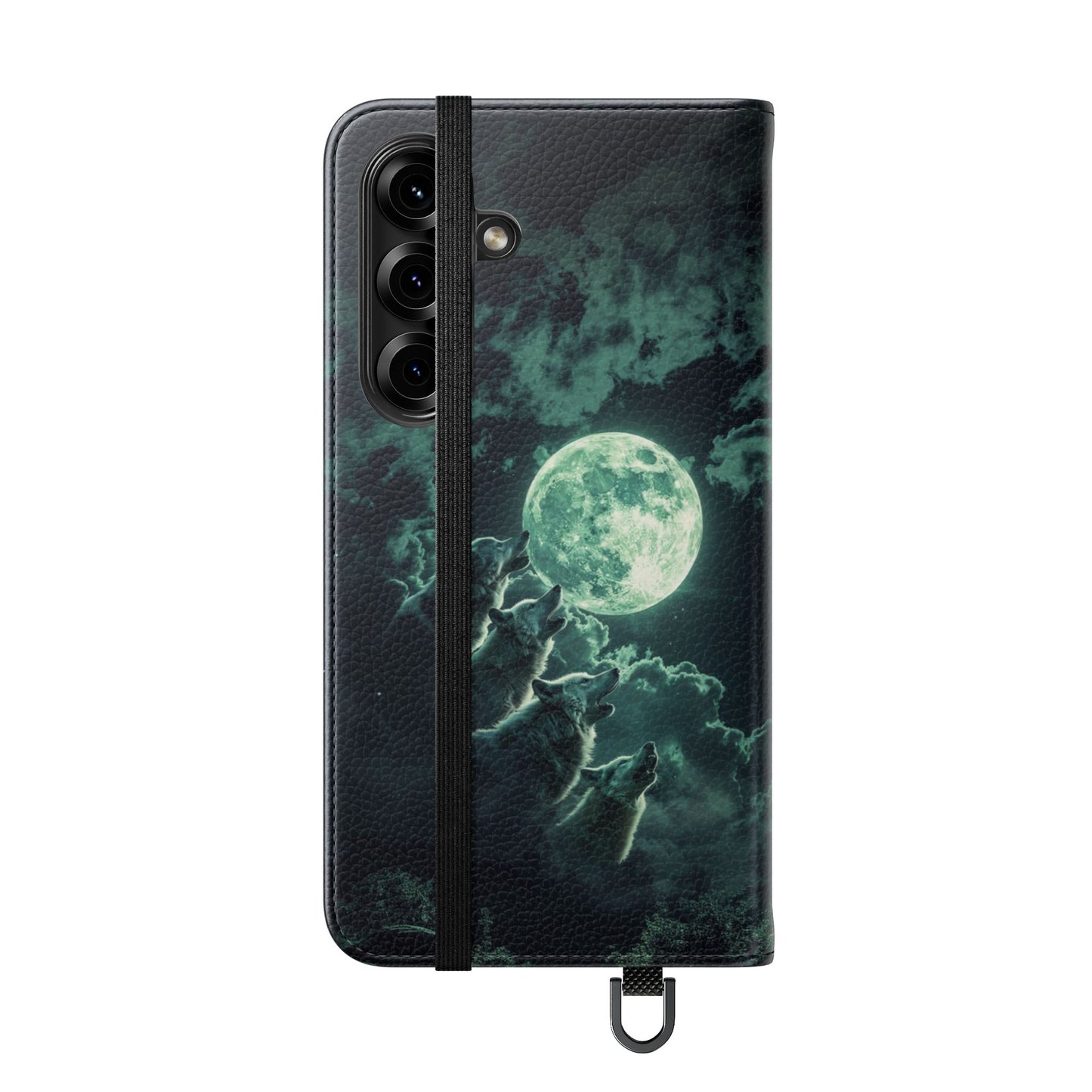 Moonlit Wolf Chorus - Wallet Flip Case