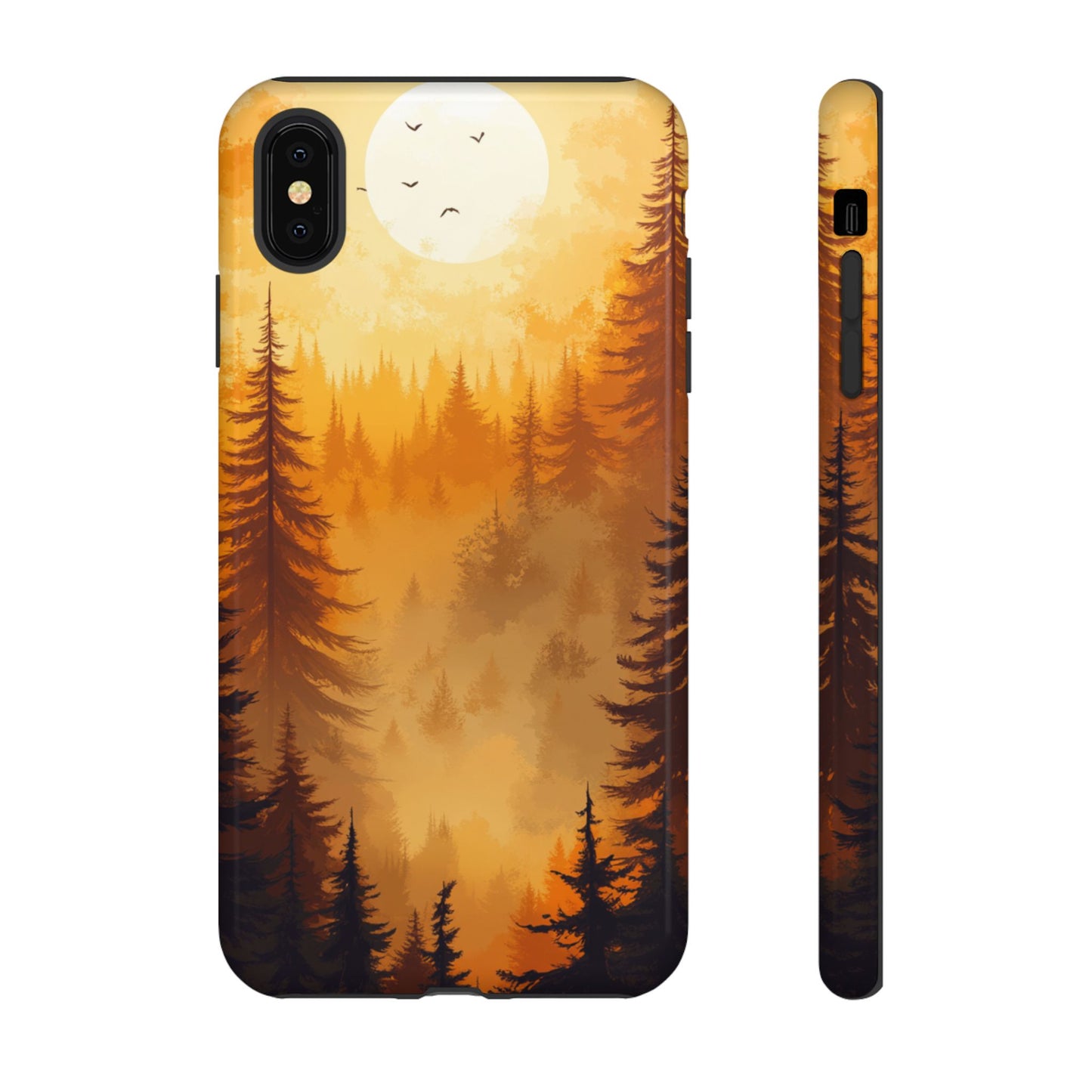 Golden Forest Silhouette – Tough iPhone Case