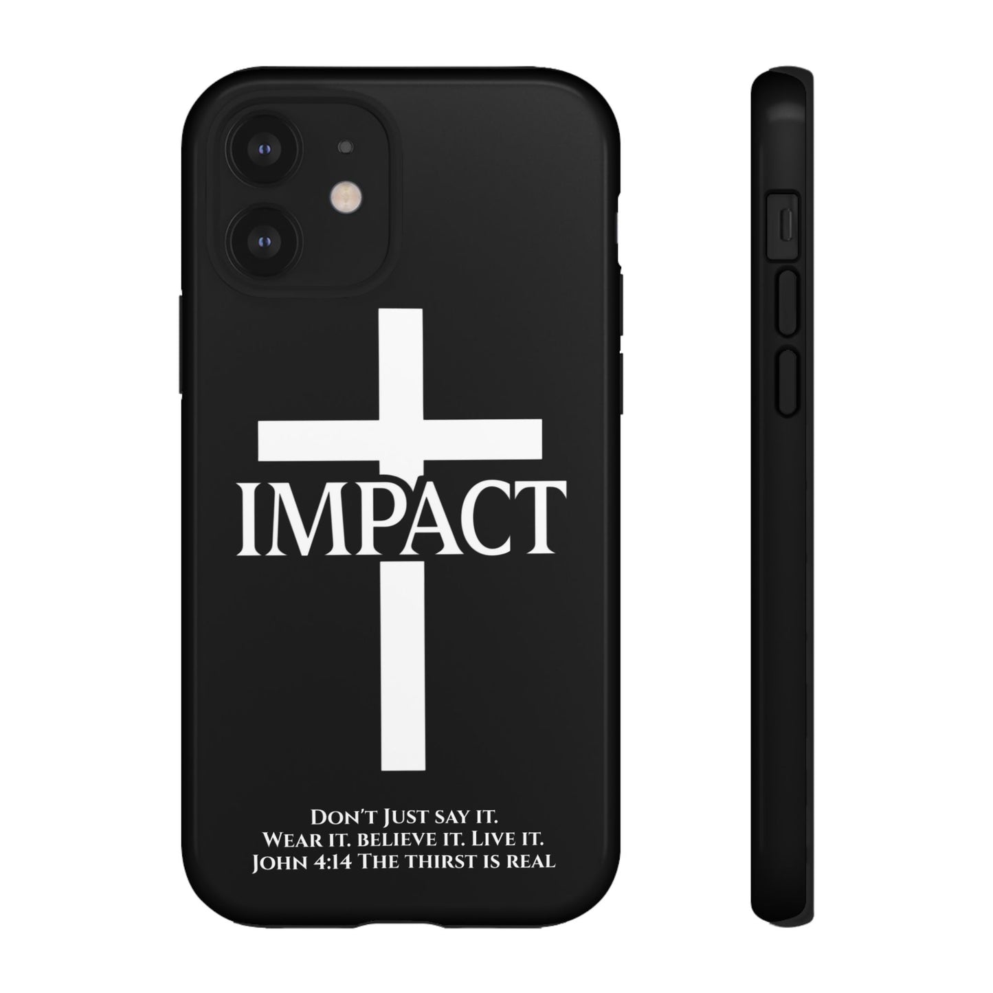Impact Black/White - Tough iPhone Case