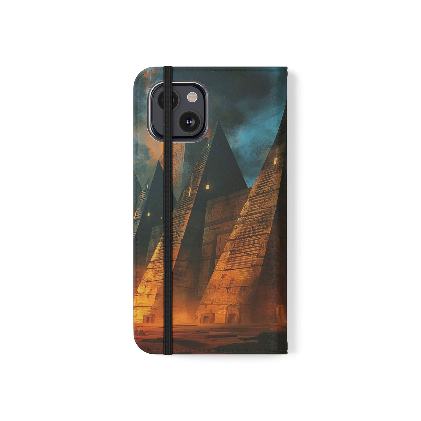 Ancient Egyptian Pyramids Sunset - Wallet Flip Case