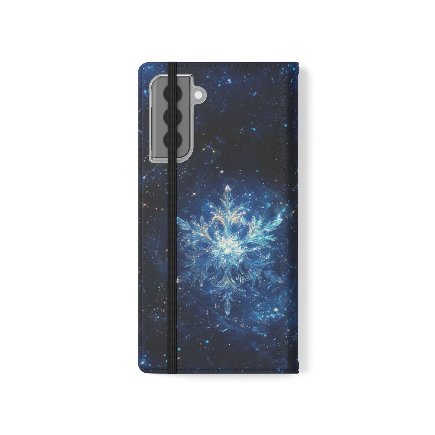 Cosmic Snowflake - Wallet Flip Case