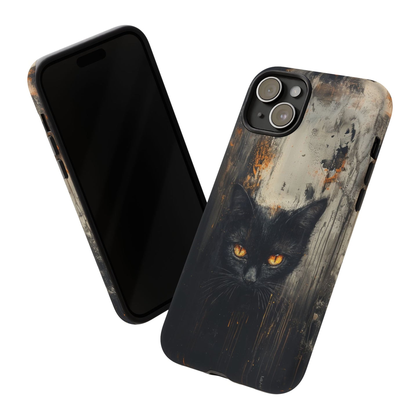 Enigmatic Black Cat Phone Case - iPhone, Google Pixel, Samsung Galaxy