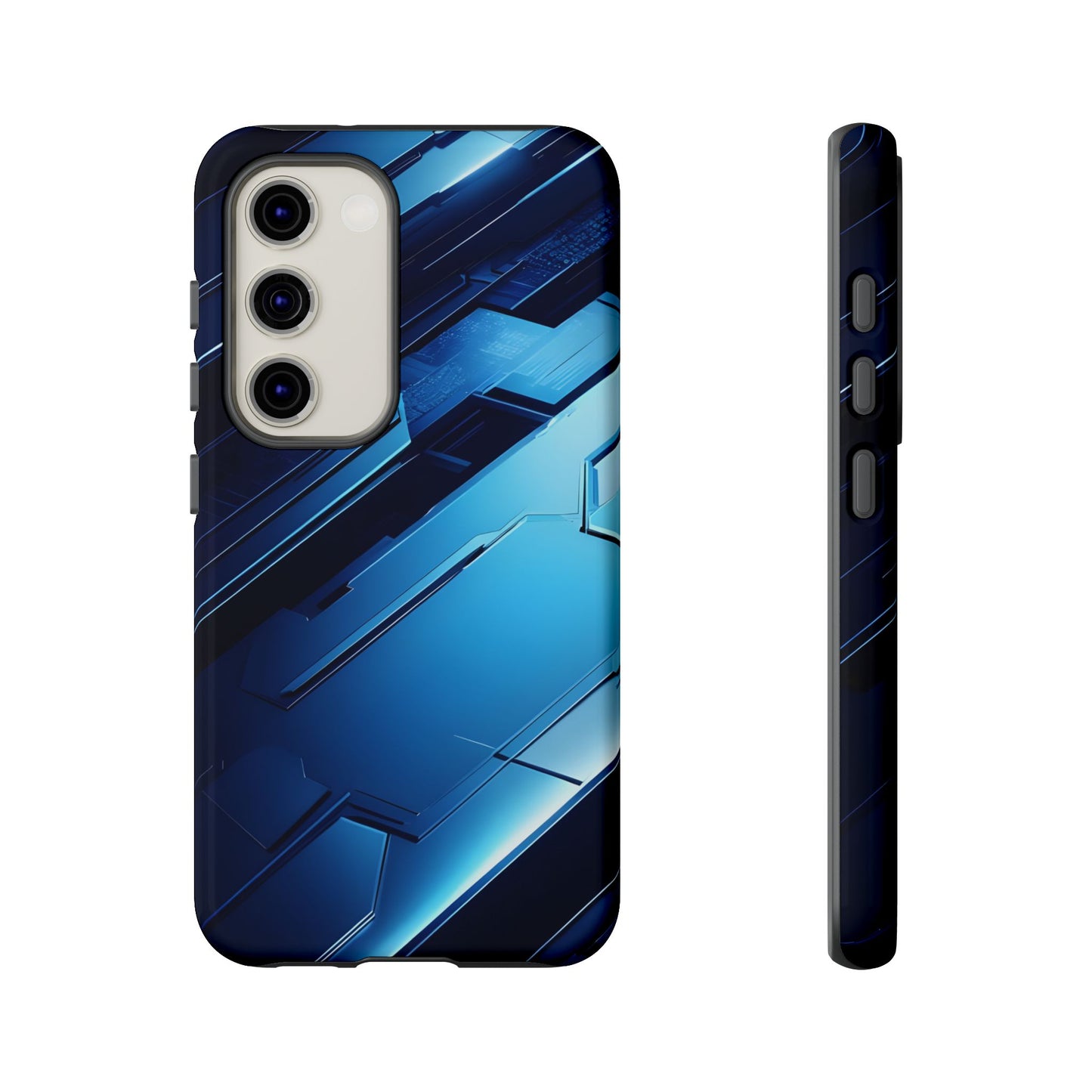 Blue Tech Matrix - Tough Samsung Galaxy Case