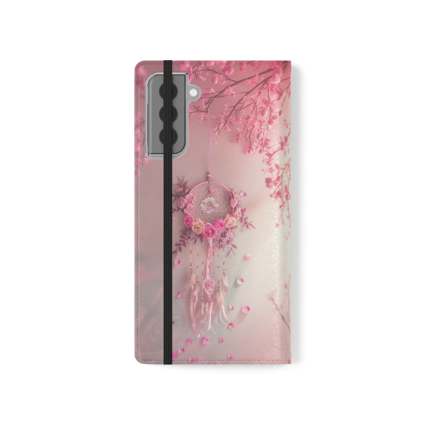 Pink Rose Dreamcatcher - Wallet Flip Case