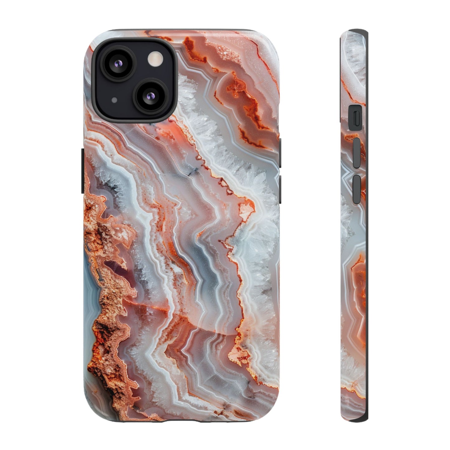 Rose Agate Currents – Tough iPhone Case