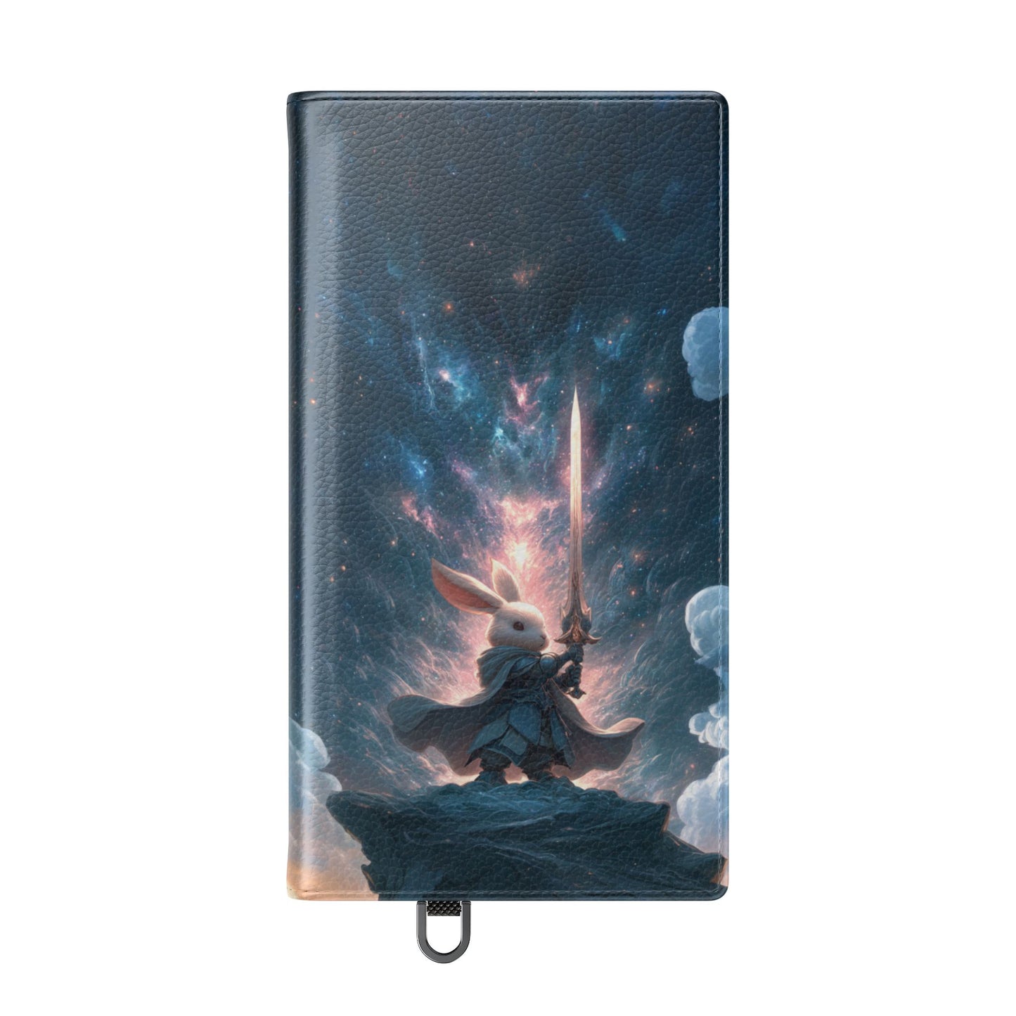 Cosmic Warrior Rabbit - Wallet Flip Case