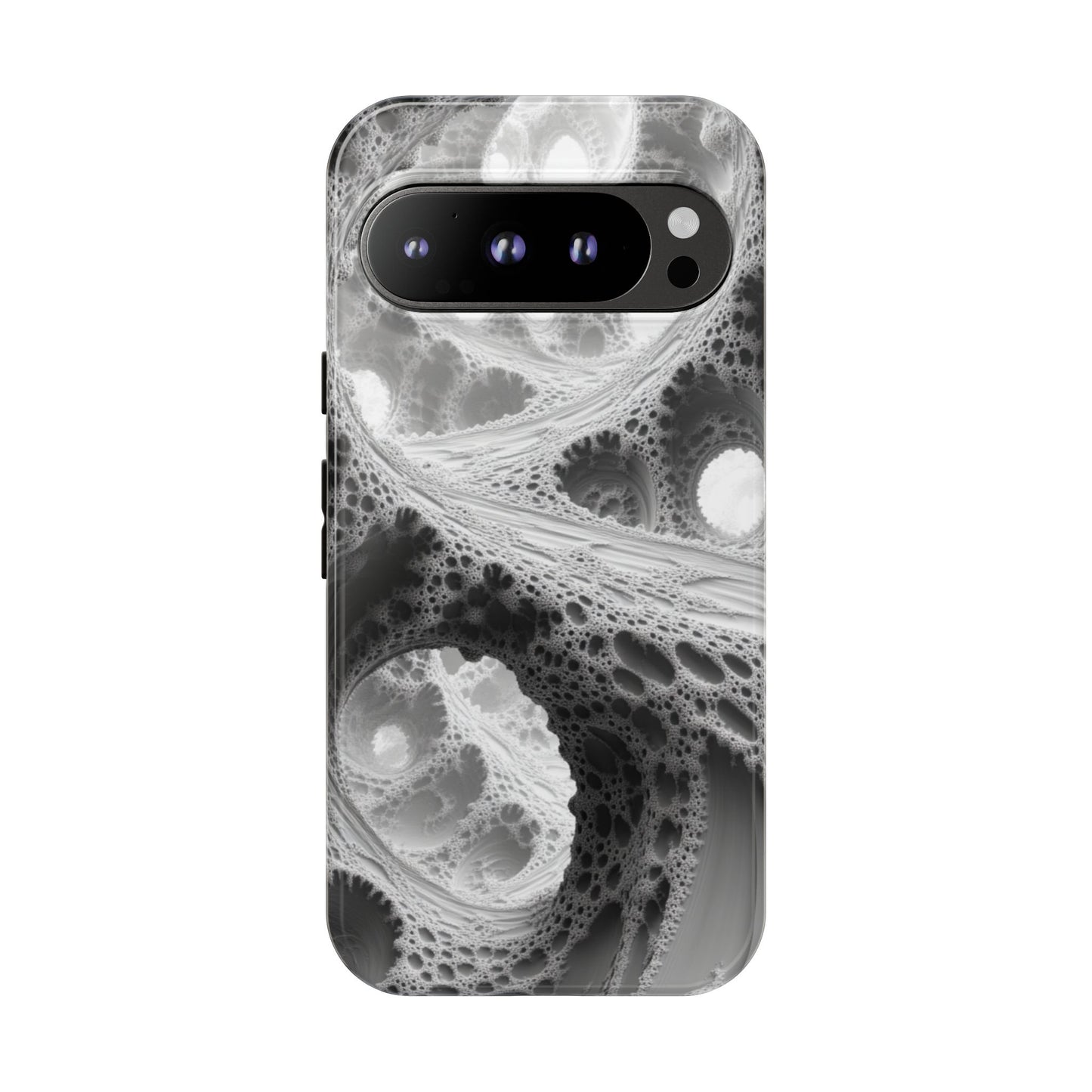 Monochrome Fractal – Tough Google Pixel Case