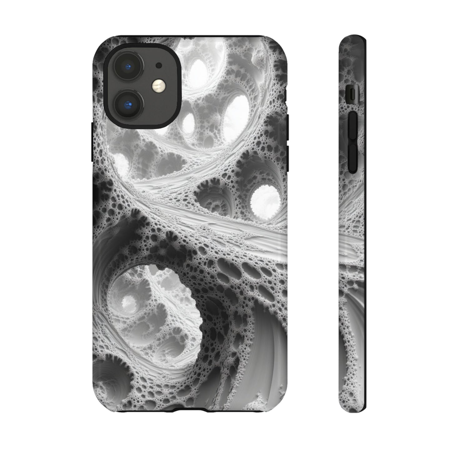 Monochrome Fractal – Tough iPhone Case