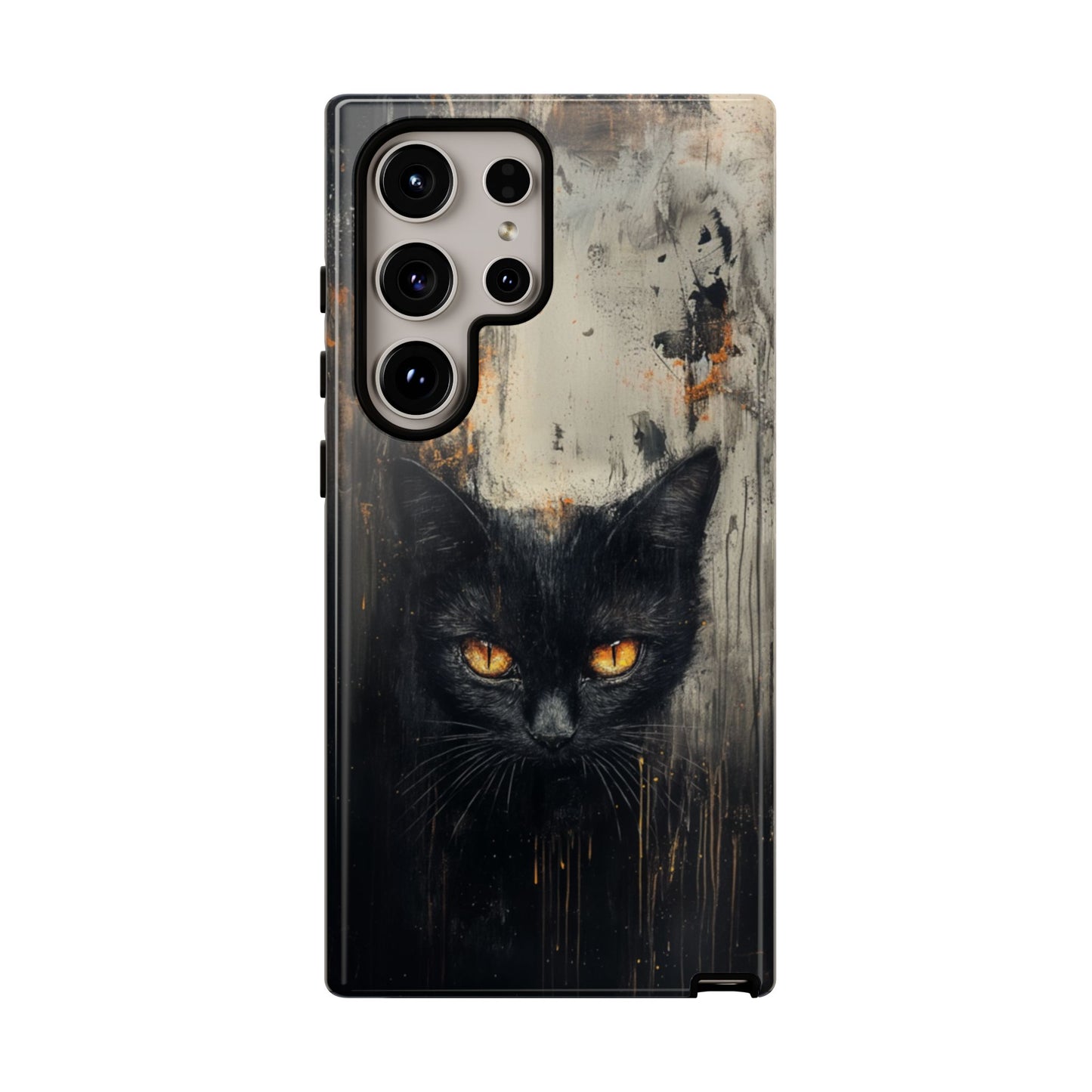 Black Cat Shadow Gaze - Tough Samsung Galaxy Case