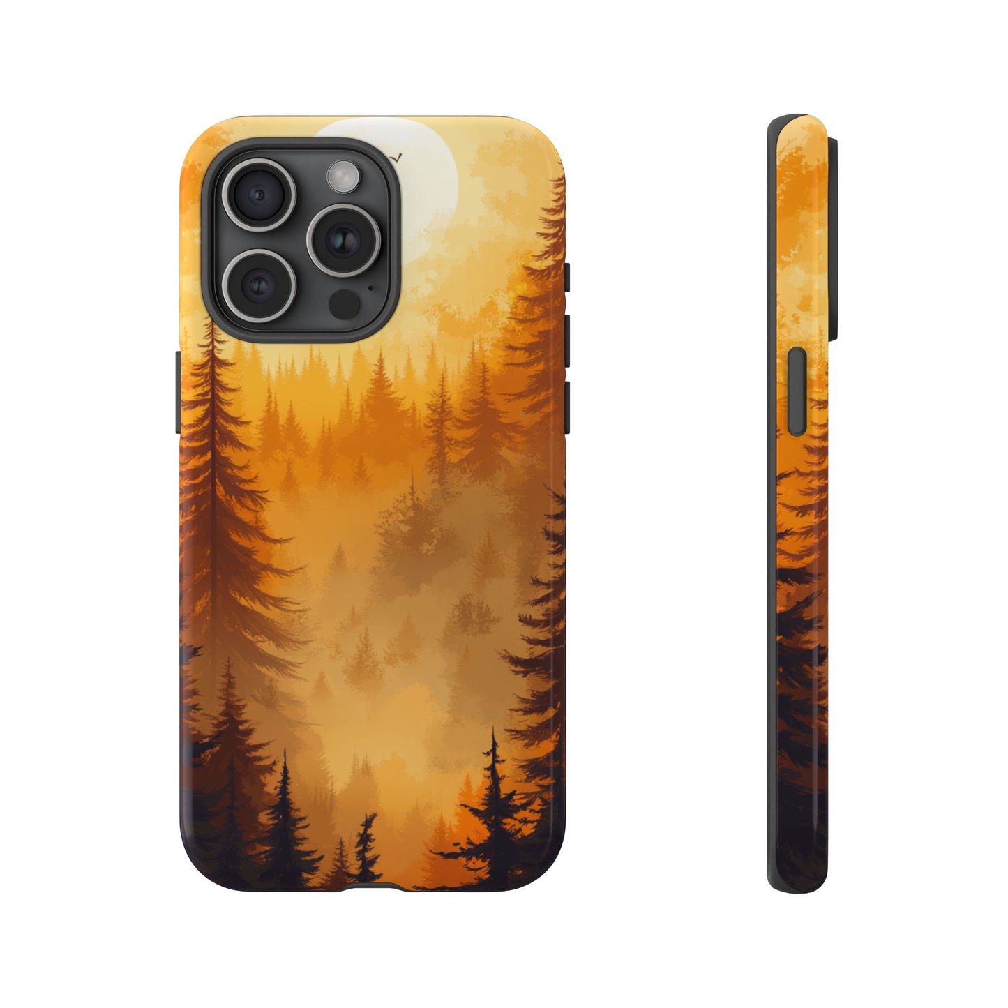Golden Forest Silhouette – Tough iPhone Case