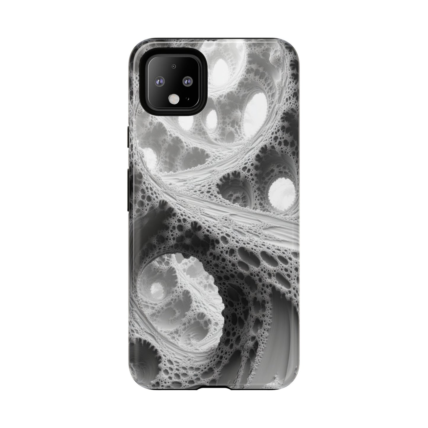 Monochrome Fractal – Tough Google Pixel Case