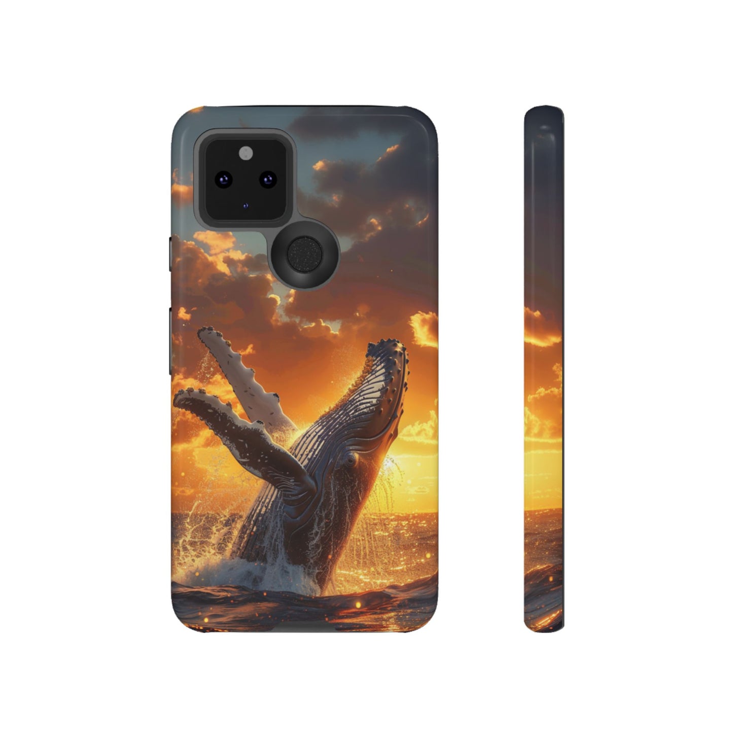 Sunset Breach Whale – Tough Google Pixel Case