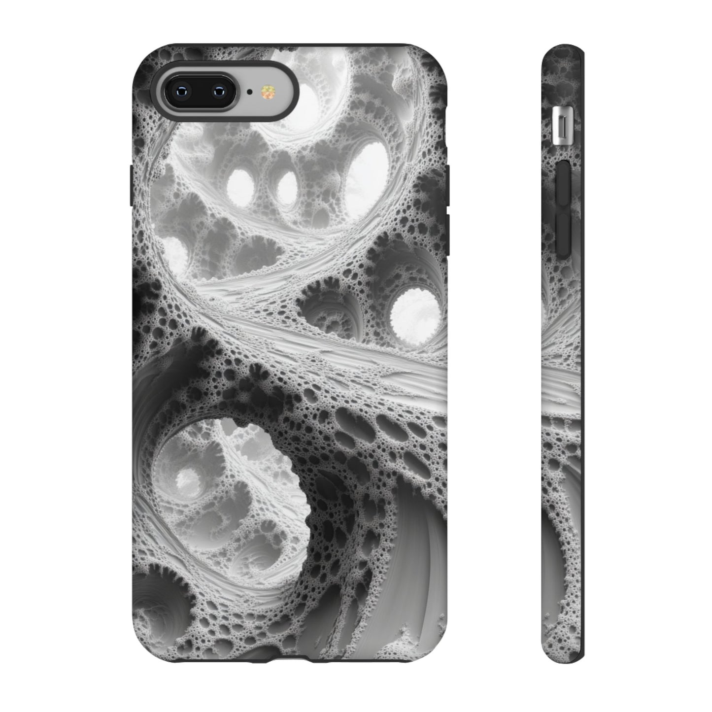 Monochrome Fractal – Tough iPhone Case