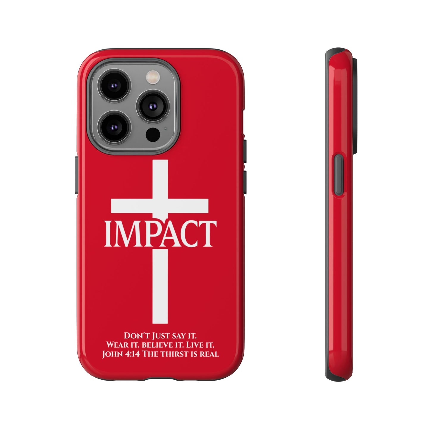 Impact Red - Tough iPhone Case