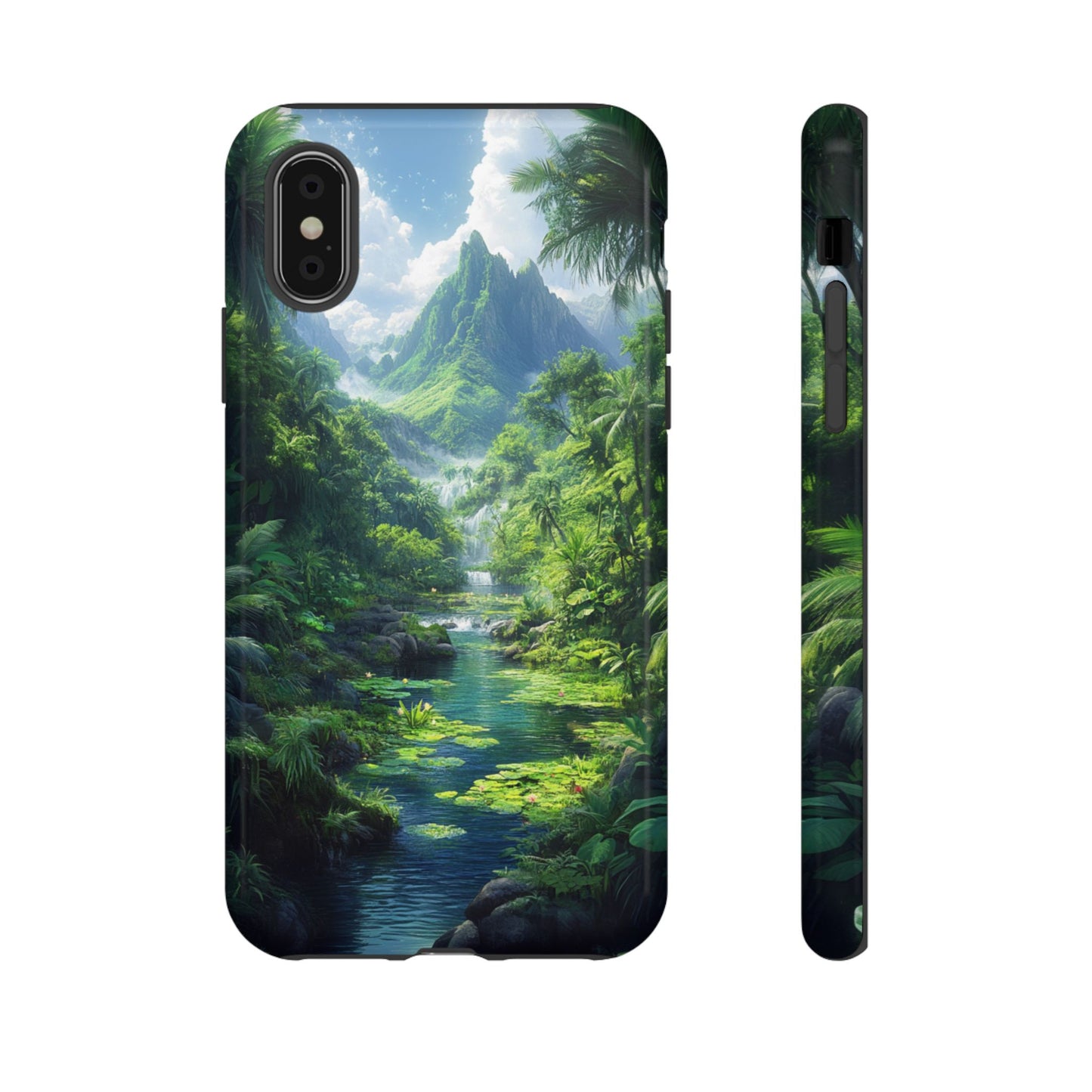 Verdant Jungle Cascade – Tough iPhone Case