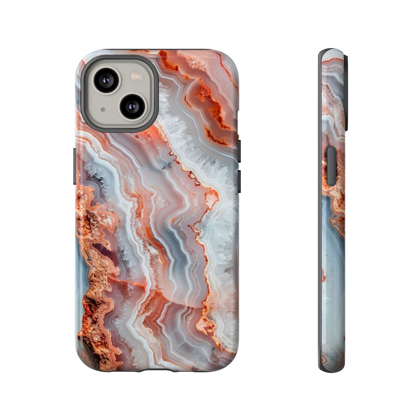 Rose Agate Currents – Tough iPhone Case