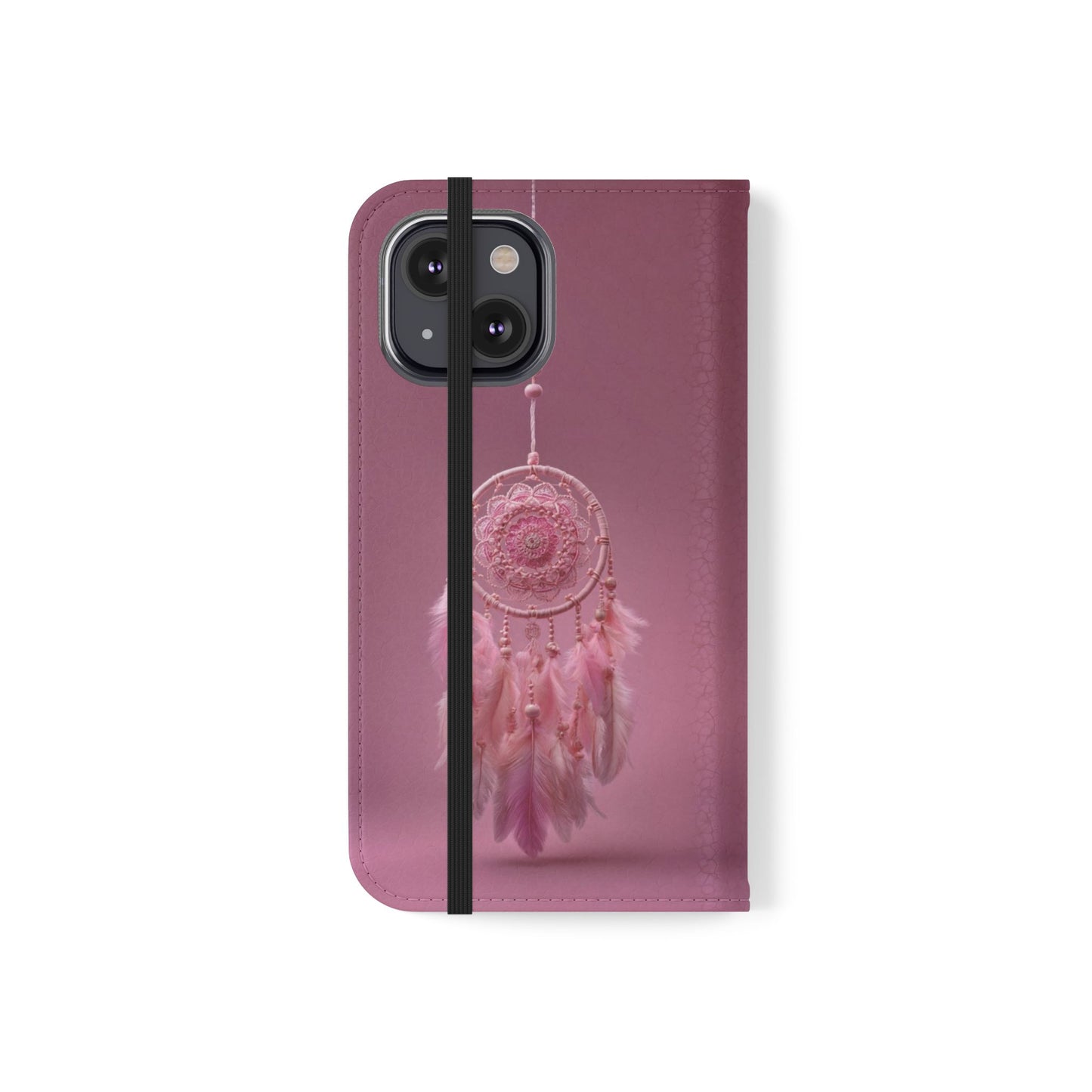 Pink Lace Dreamcatcher - Wallet Flip Case