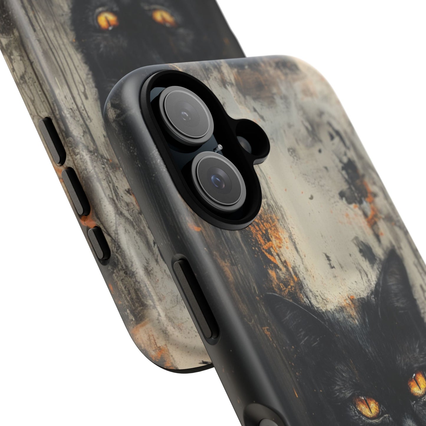 Black Cat Shadow Gaze - Tough iPhone Case