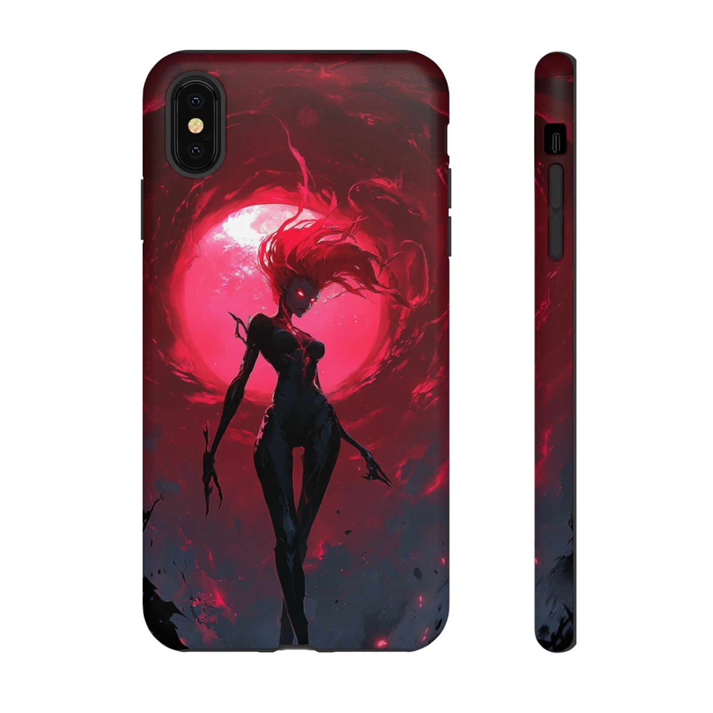 Crimson Eclipse Gothic Gaming Phone Case - iPhone, Google Pixel, Samsung Galaxy