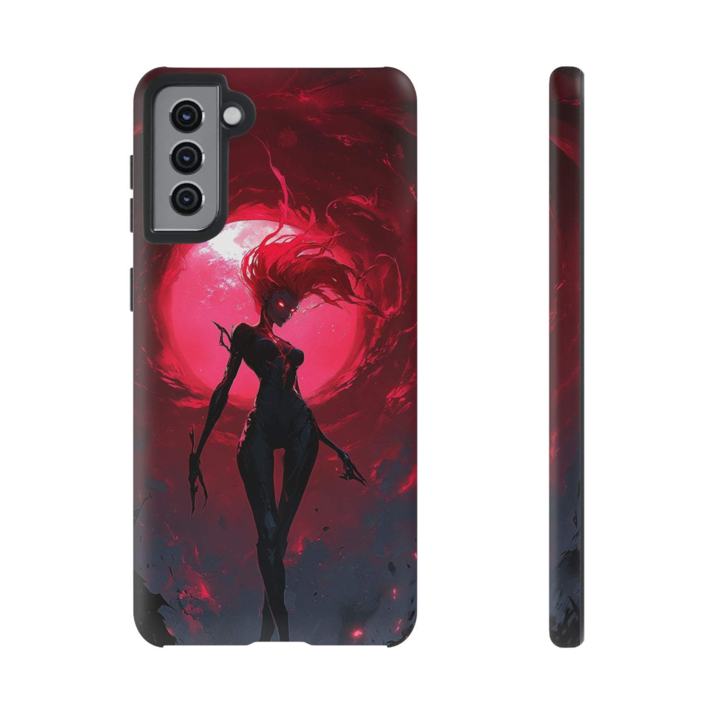 Crimson Eclipse Gothic Gaming Phone Case - iPhone, Google Pixel, Samsung Galaxy