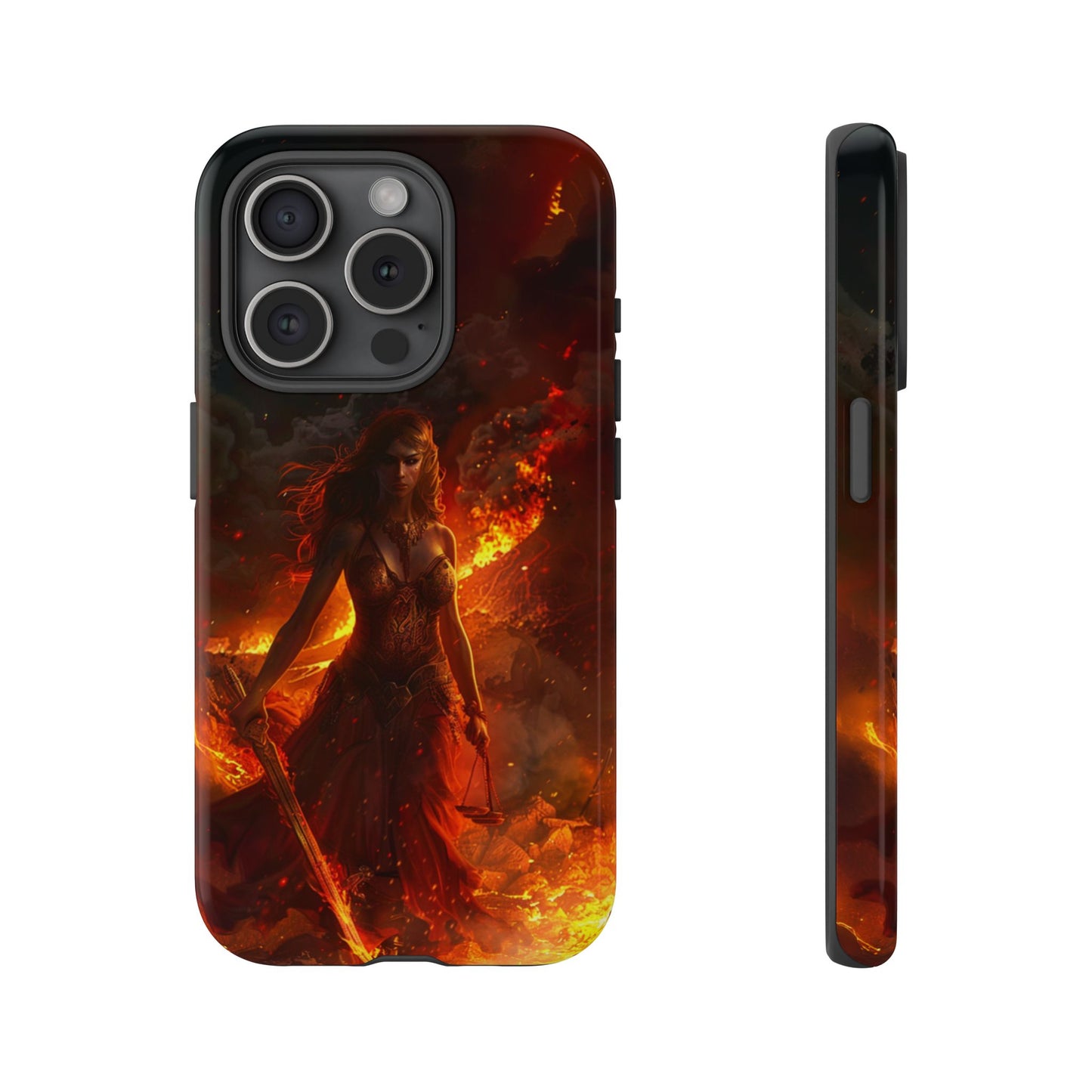 Fiery Goddess Nemesis Phone Case - iPhone, Google Pixel, Samsung Galaxy