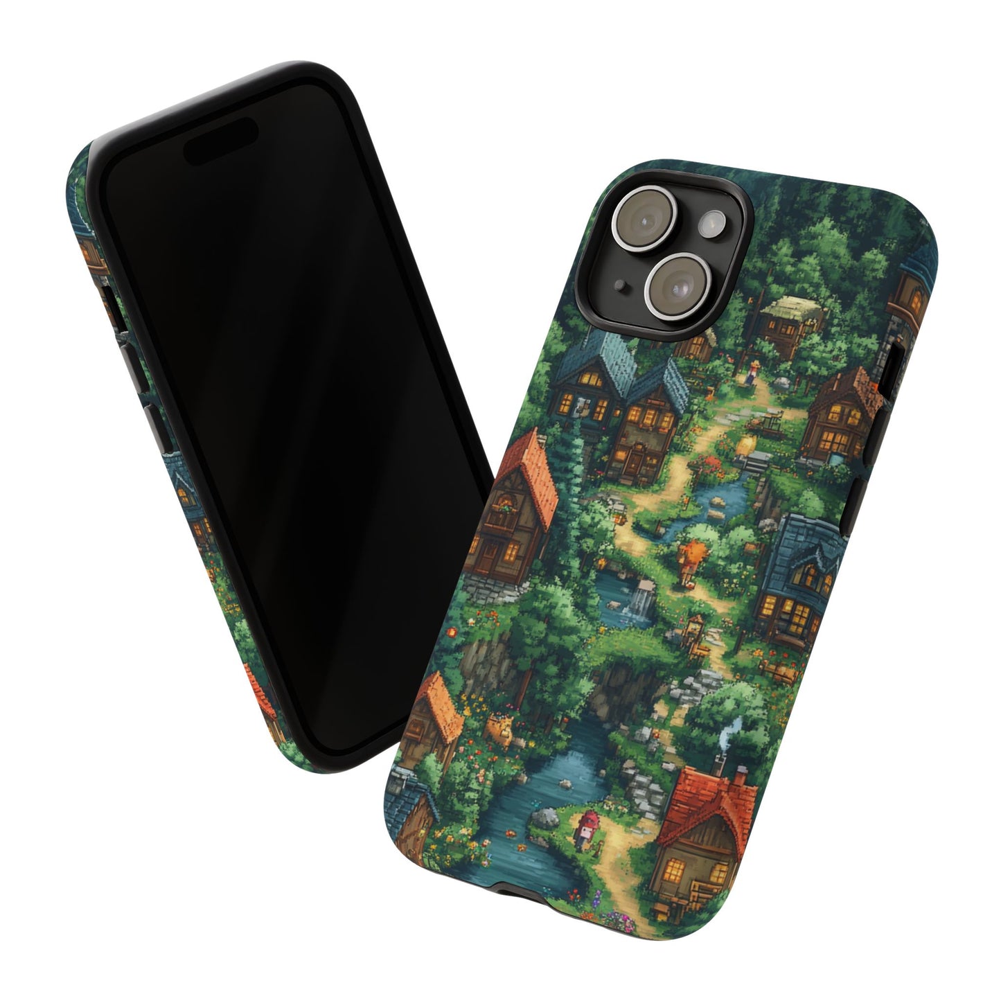 Enchanted Village: Pixel Paradise Phone Case - iPhone, Google Pixel, Samsung Galaxy