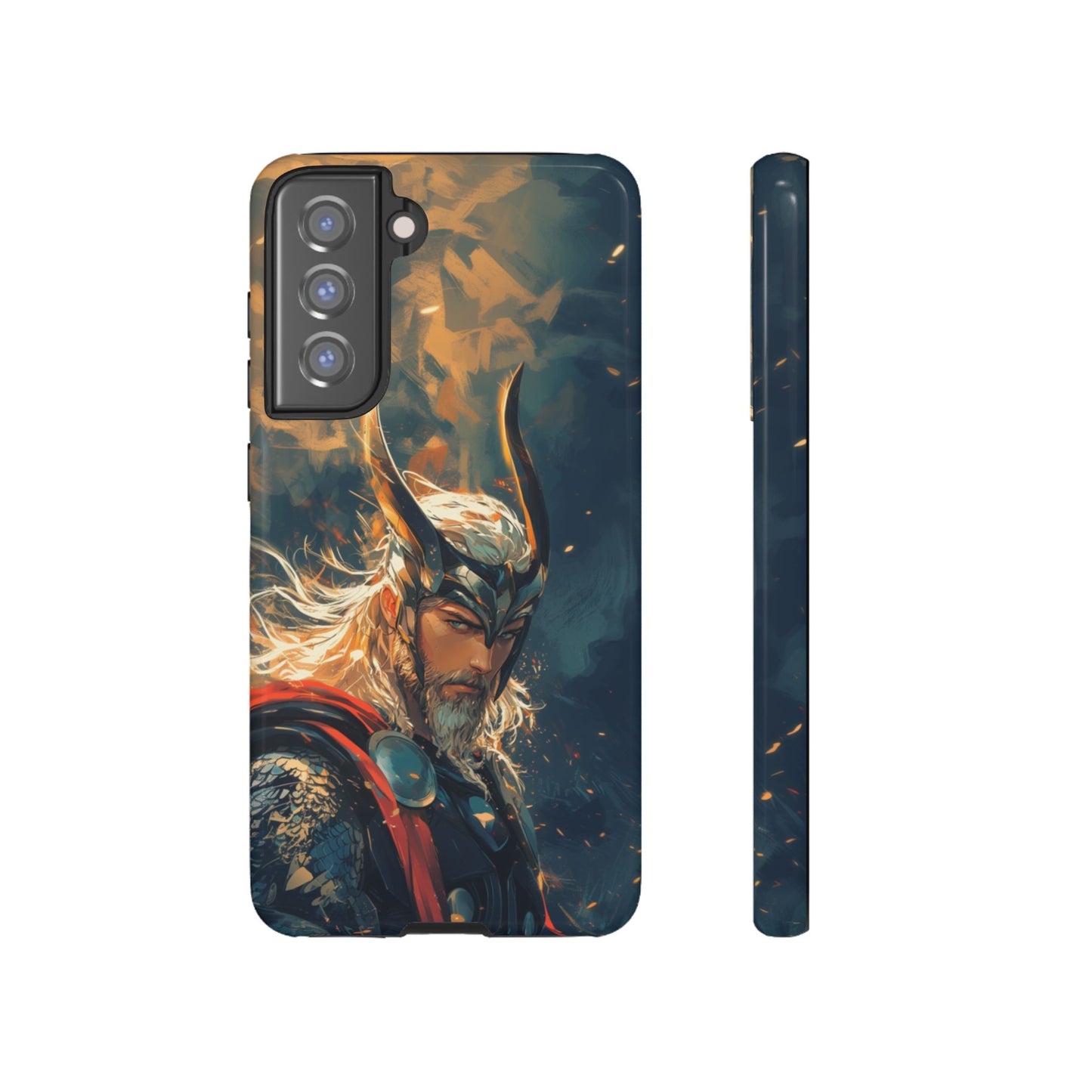 Storm-Bringer: Epic Thor Anime-Style Phone Case - iPhone, Google Pixel, Samsung