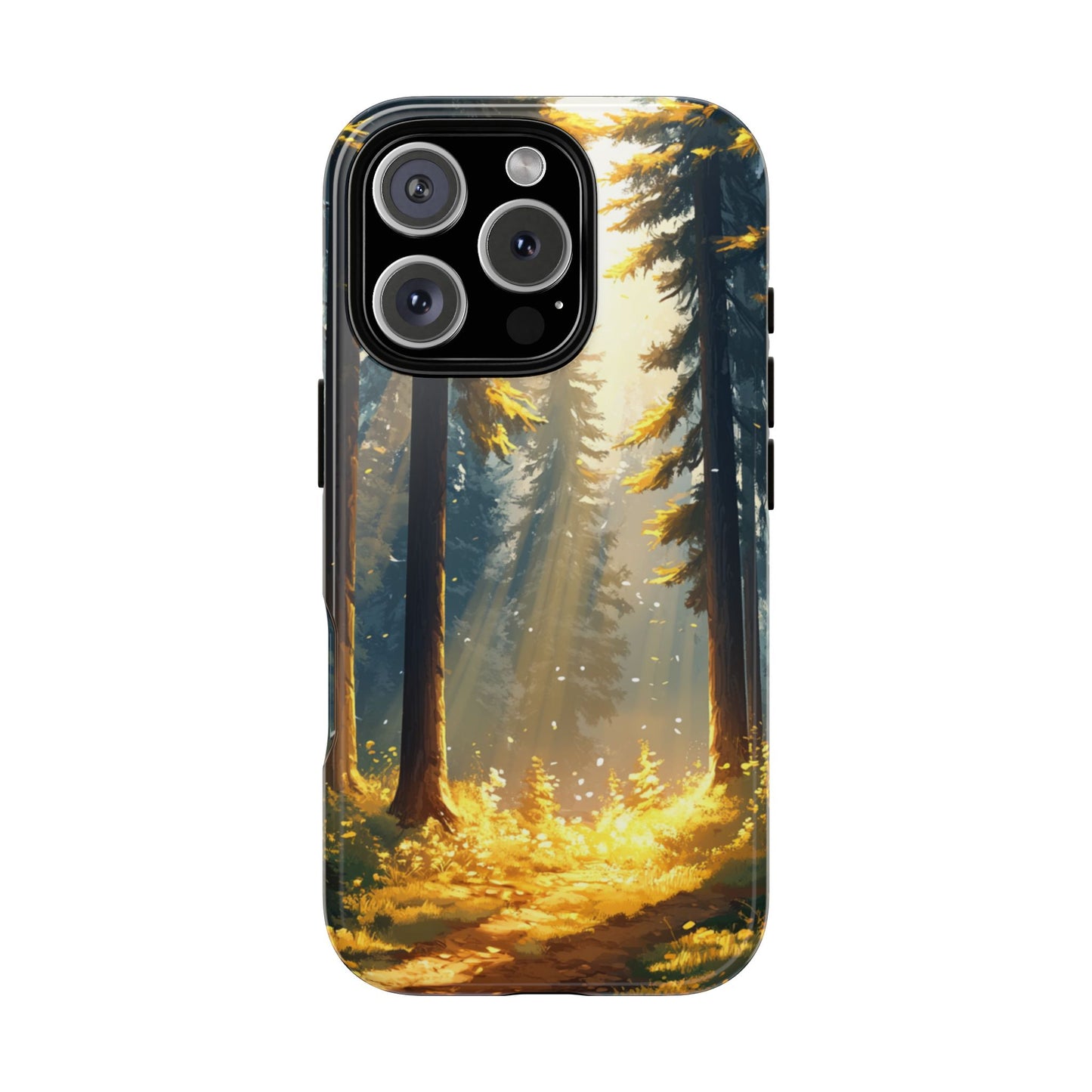 Golden Forest Path – Tough iPhone Case