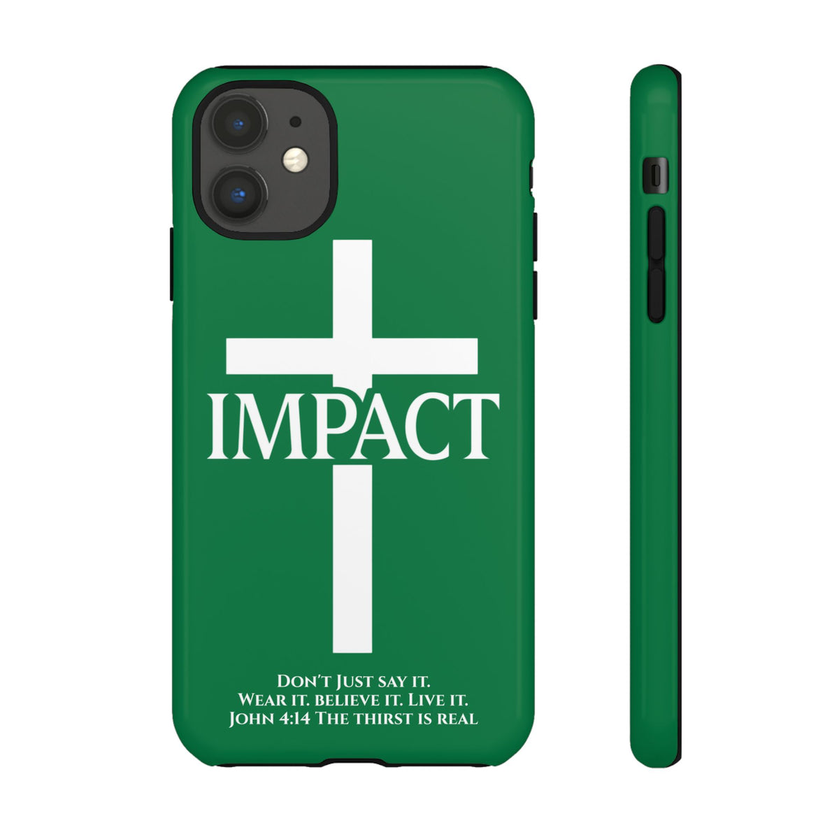 Impact Green - Tough iPhone Case