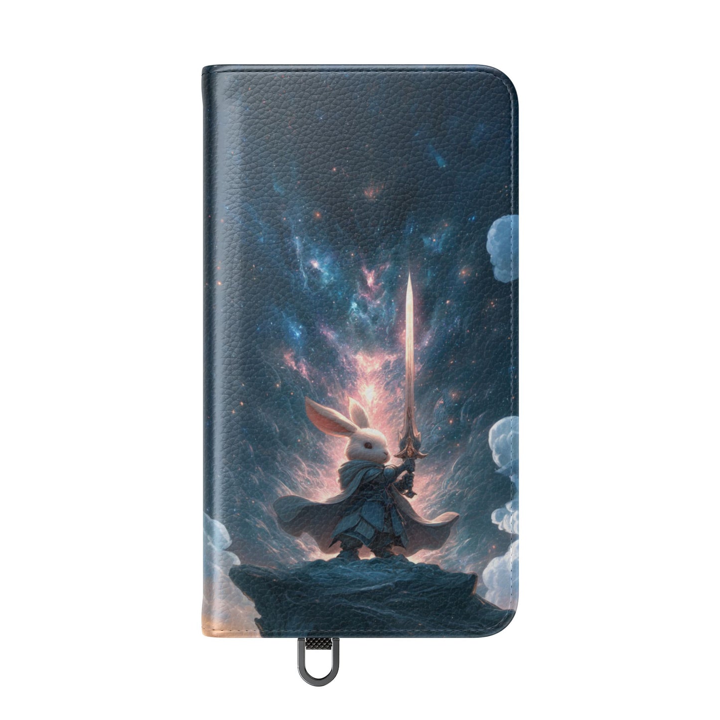 Cosmic Warrior Rabbit - Wallet Flip Case