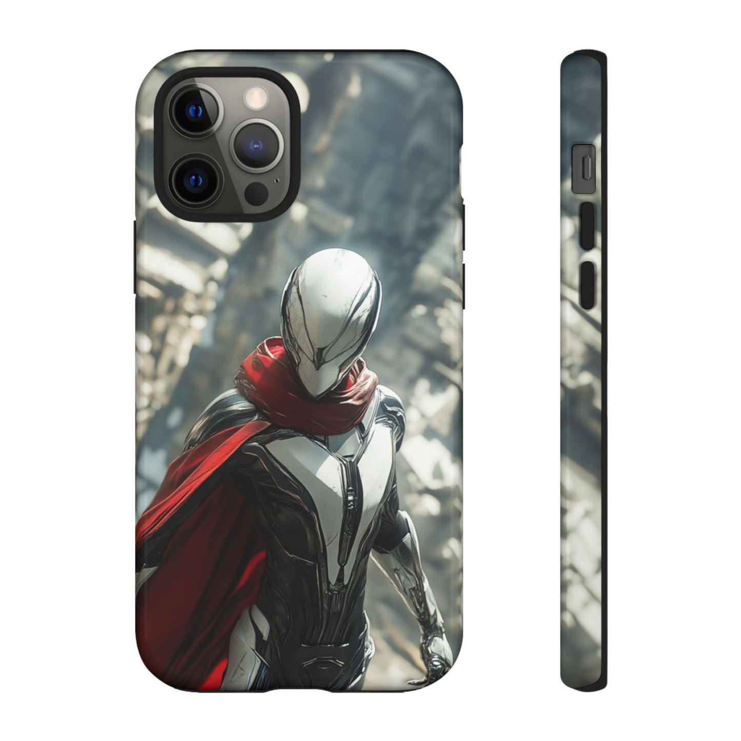 Crimson Sentinel Phone Case – iPhone, Google Pixel, Samsung Galaxy