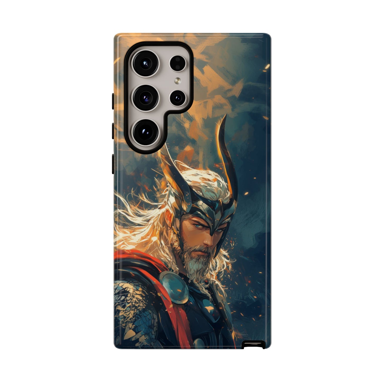 Storm-Bringer: Epic Thor Anime-Style Phone Case - iPhone, Google Pixel, Samsung