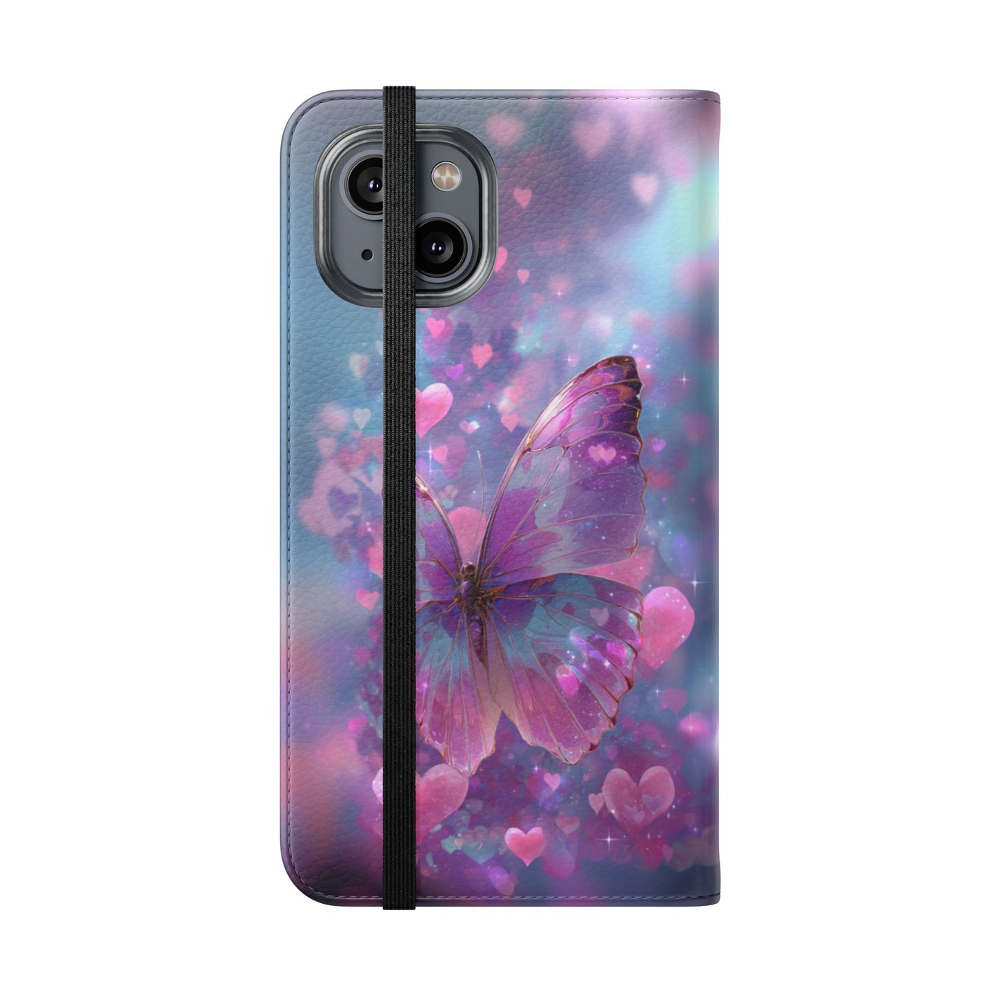 Cupid's Flutter Butterfly - Wallet Flip Case