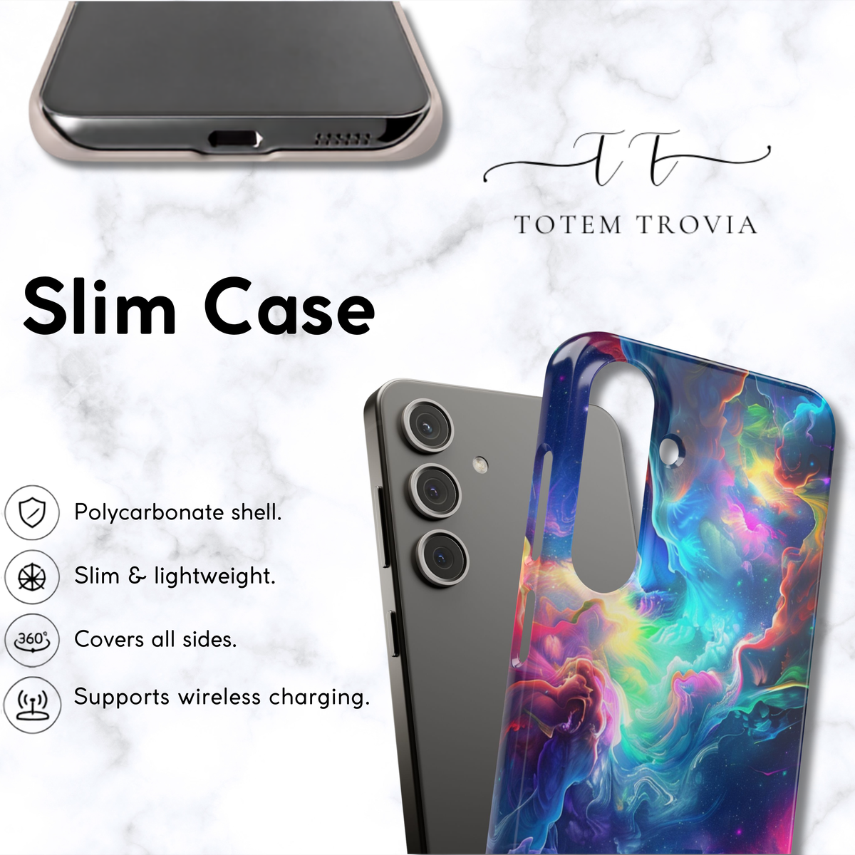 Rainbow Nebula Swirl - Samsung Galaxy Case
