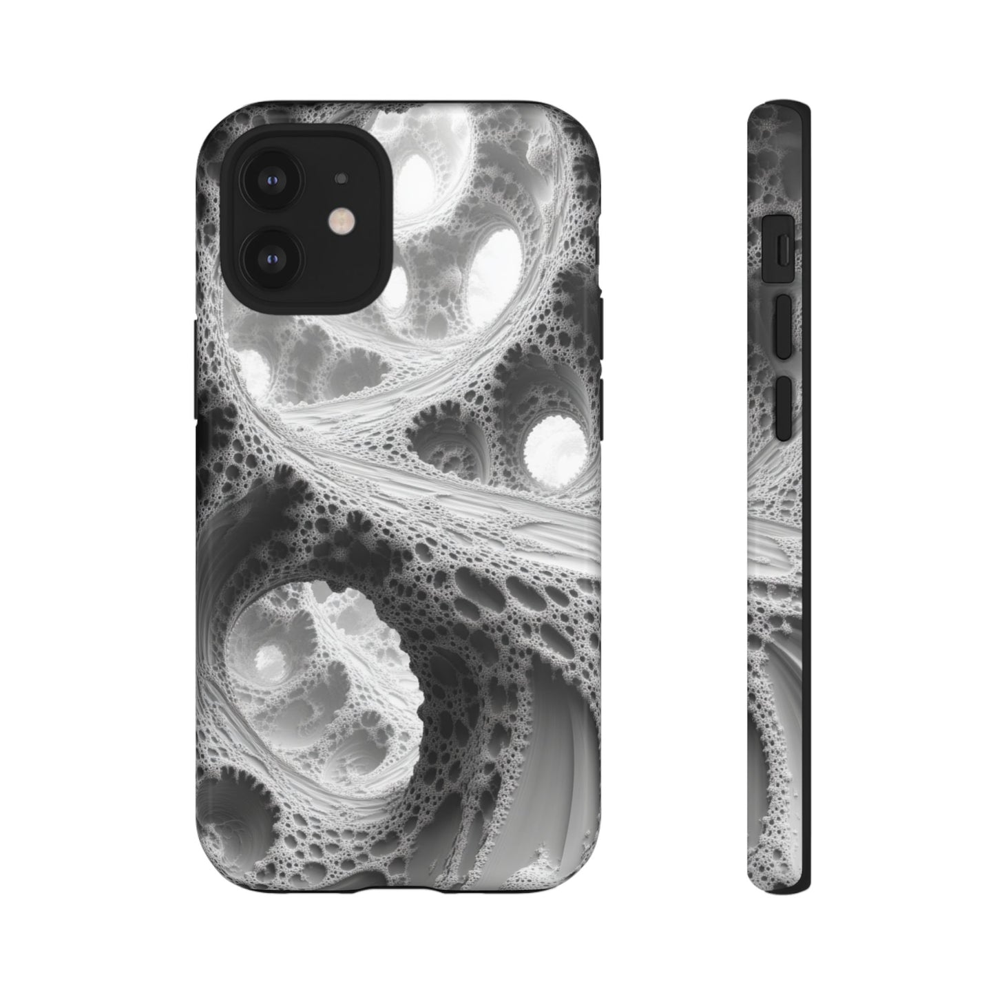 Monochrome Fractal – Tough iPhone Case