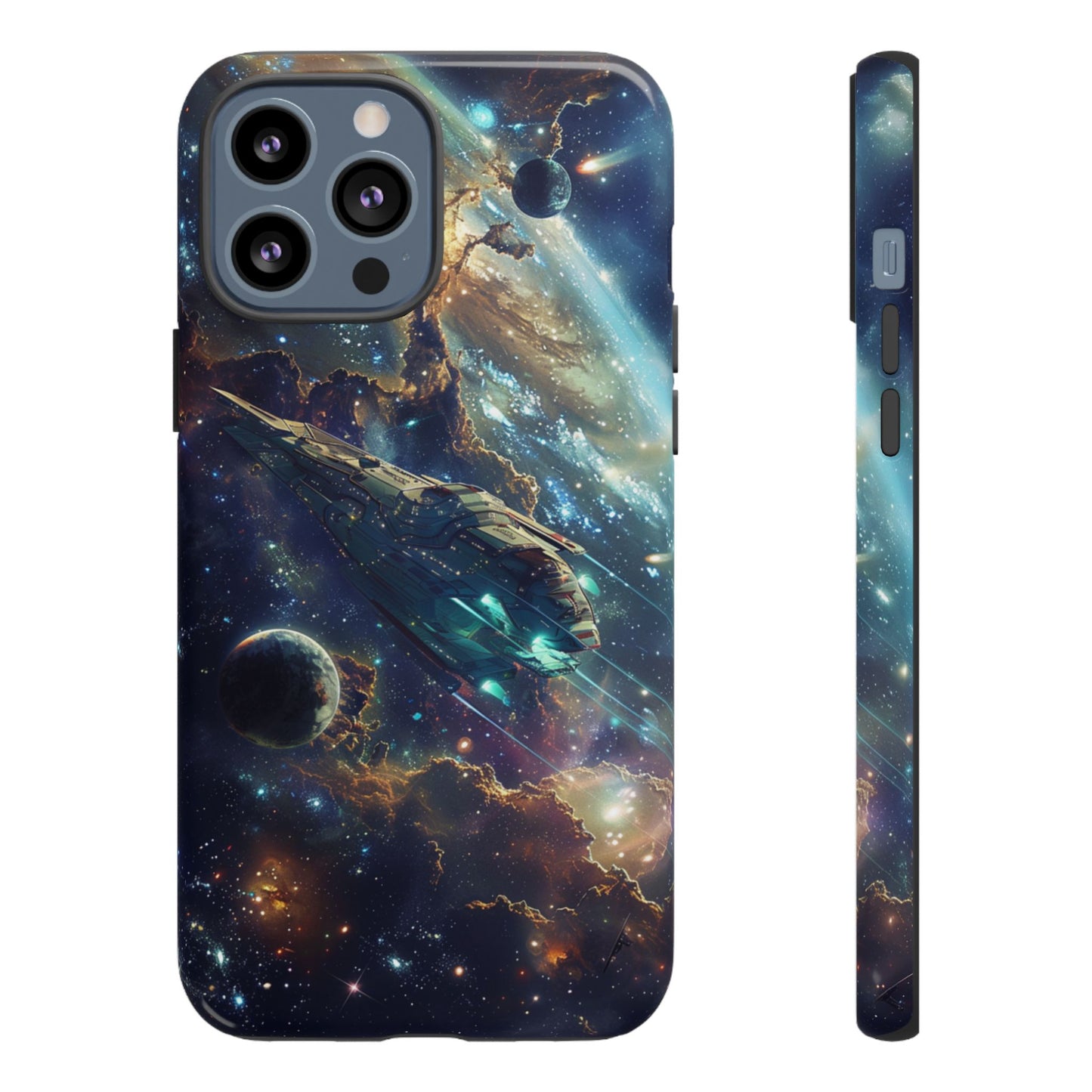 Galactic Voyage: Futuristic Spaceship - iPhone, Google Pixel, Samsung Galaxy