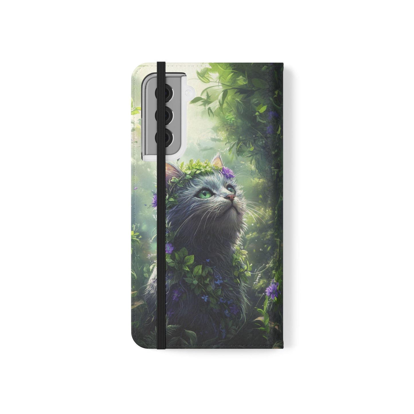 Forest Spirit Cat - Wallet Flip Case