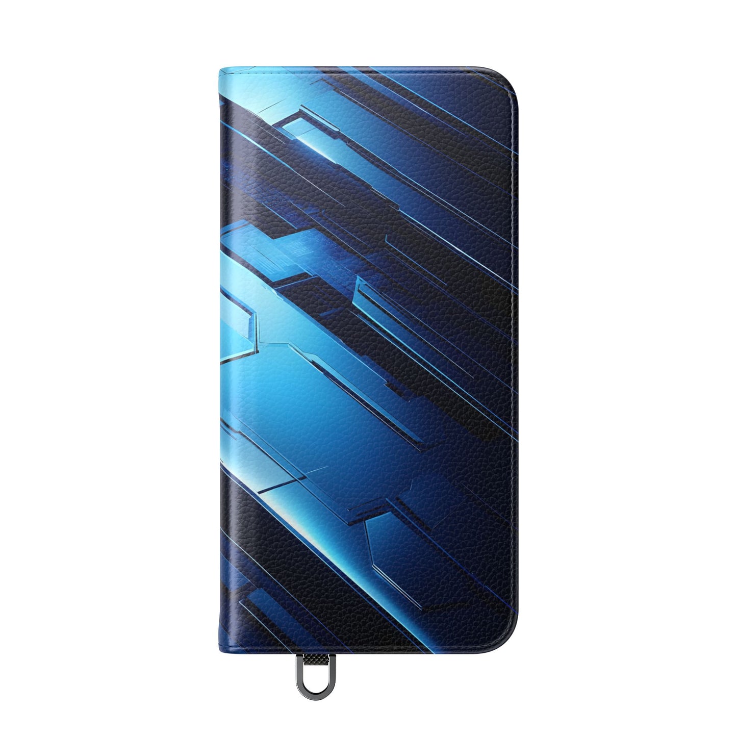 Blue Tech Matrix - Wallet Flip Case