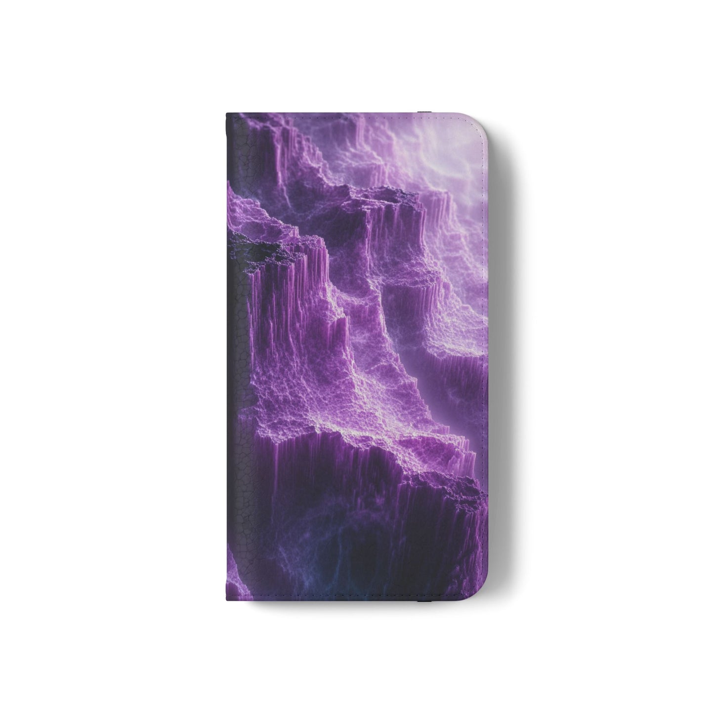 Purple Crystal Canyon - Wallet Flip Case