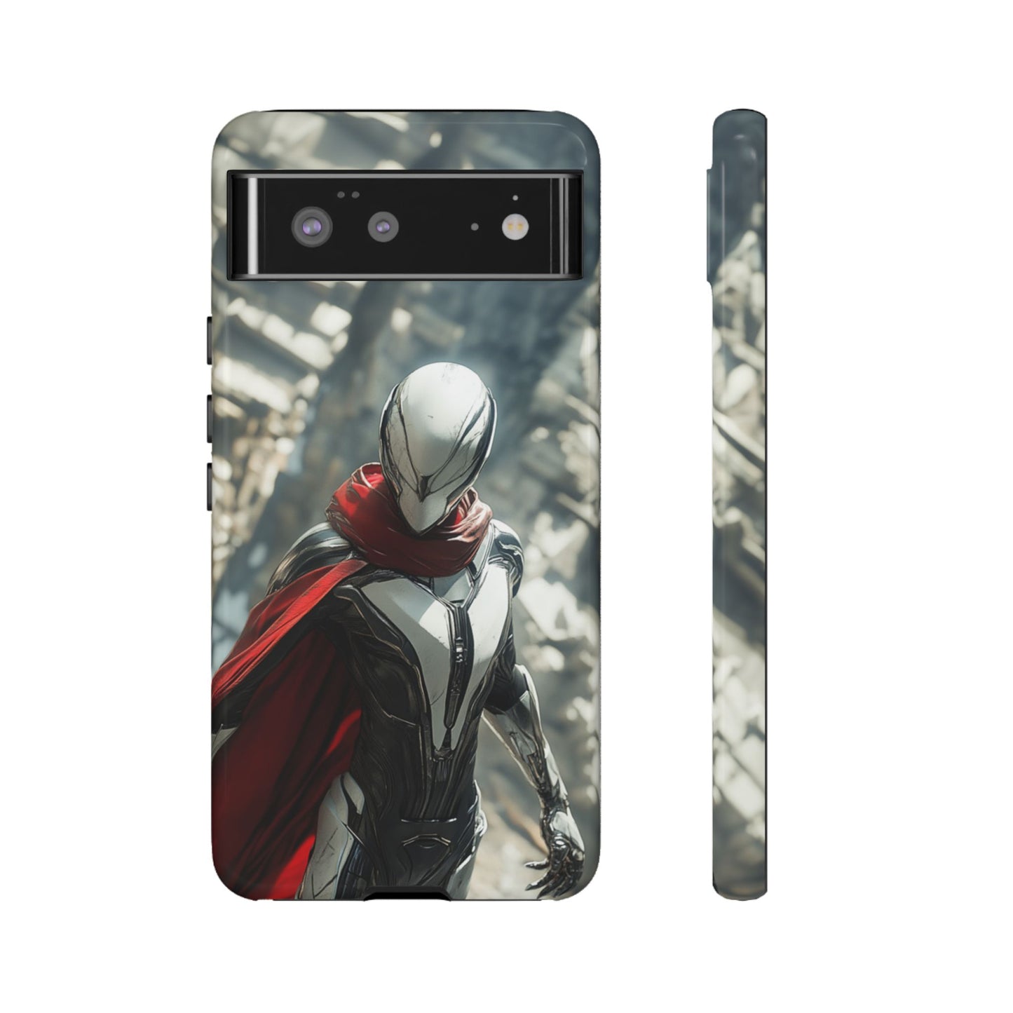 Crimson Sentinel Phone Case – iPhone, Google Pixel, Samsung Galaxy