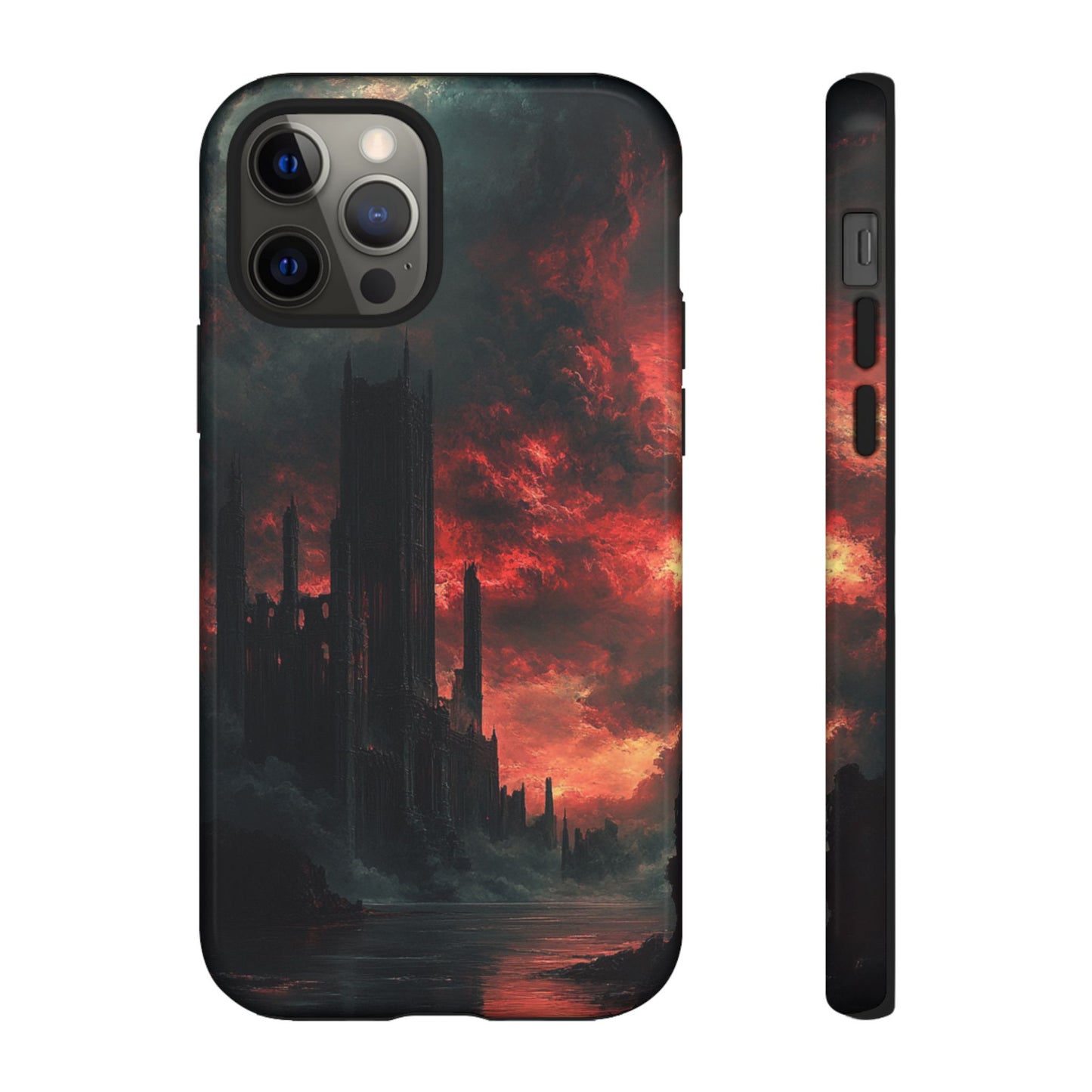 Crimson Dread Citadel – Tough iPhone Case