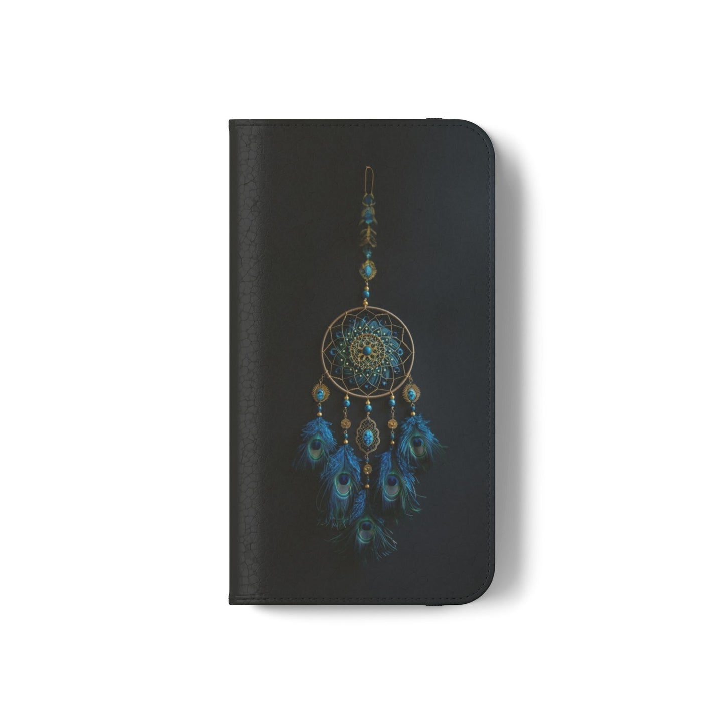 Peacock Feather Dreamcatcher - Wallet Flip Case